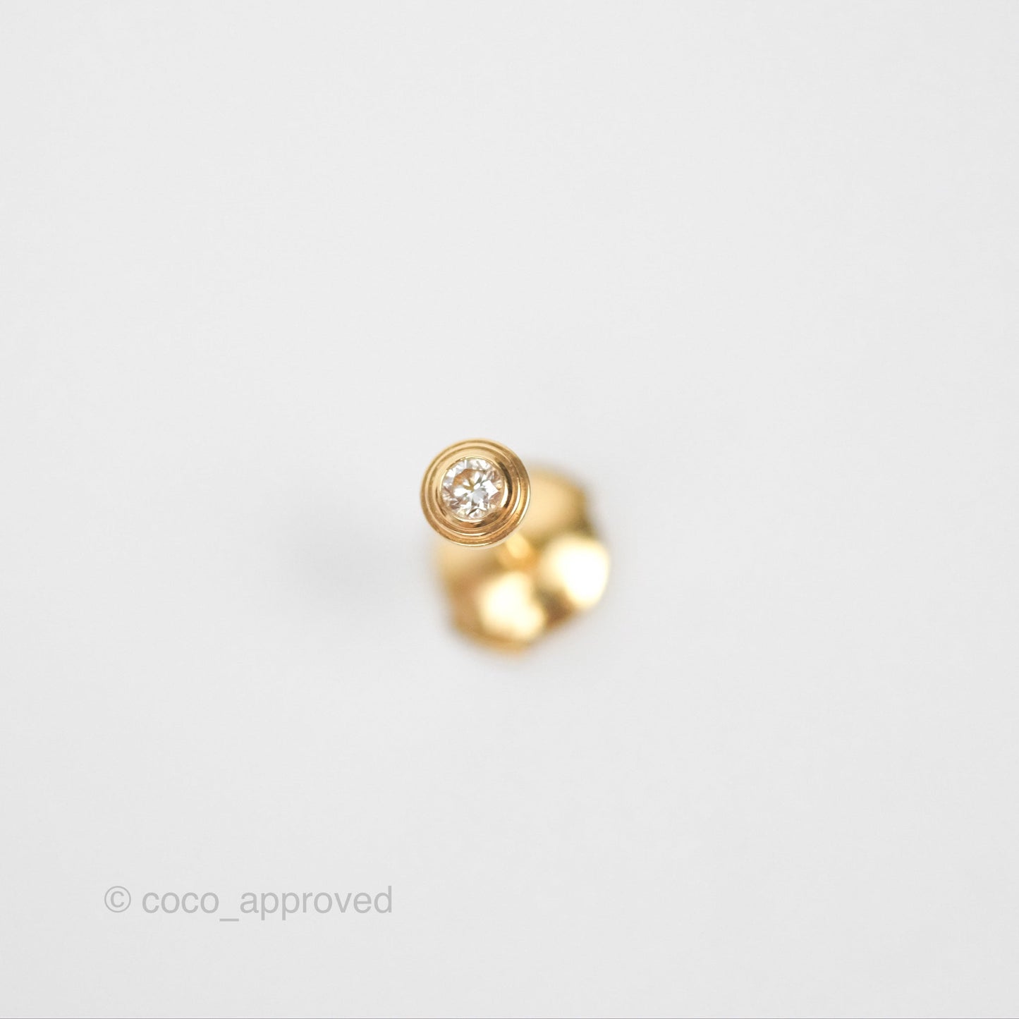 Cartier d'Amour Earrings XS Diamond Yellow Gold