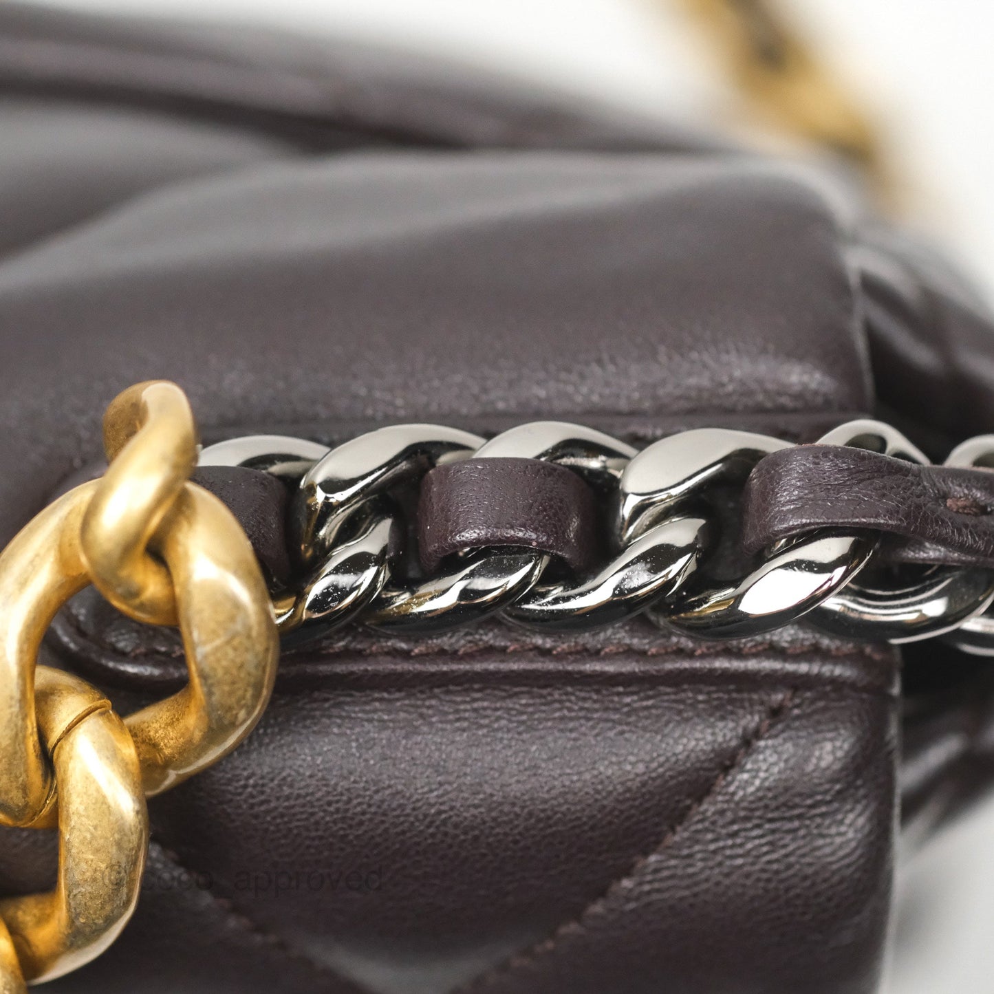 Chanel 19 Medium Dark Brown Mixed Hardware