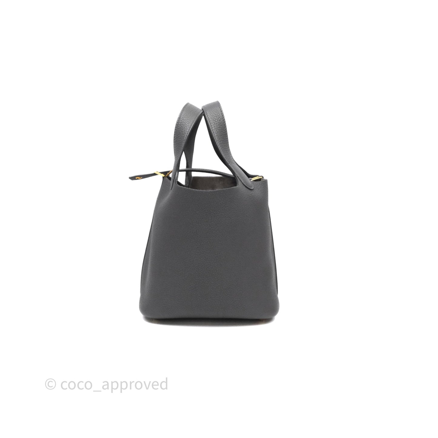 Hermès Picotin Lock 18 Graphite 88 Taurillon Maurice Gold Hardware