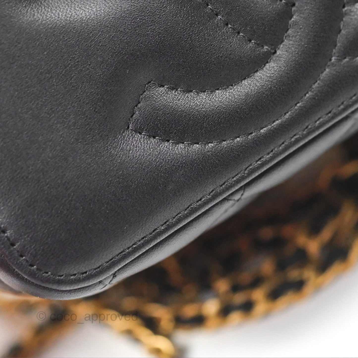 Chanel Top Handle Vanity Rectangular Black Lambskin Gold Hardware
