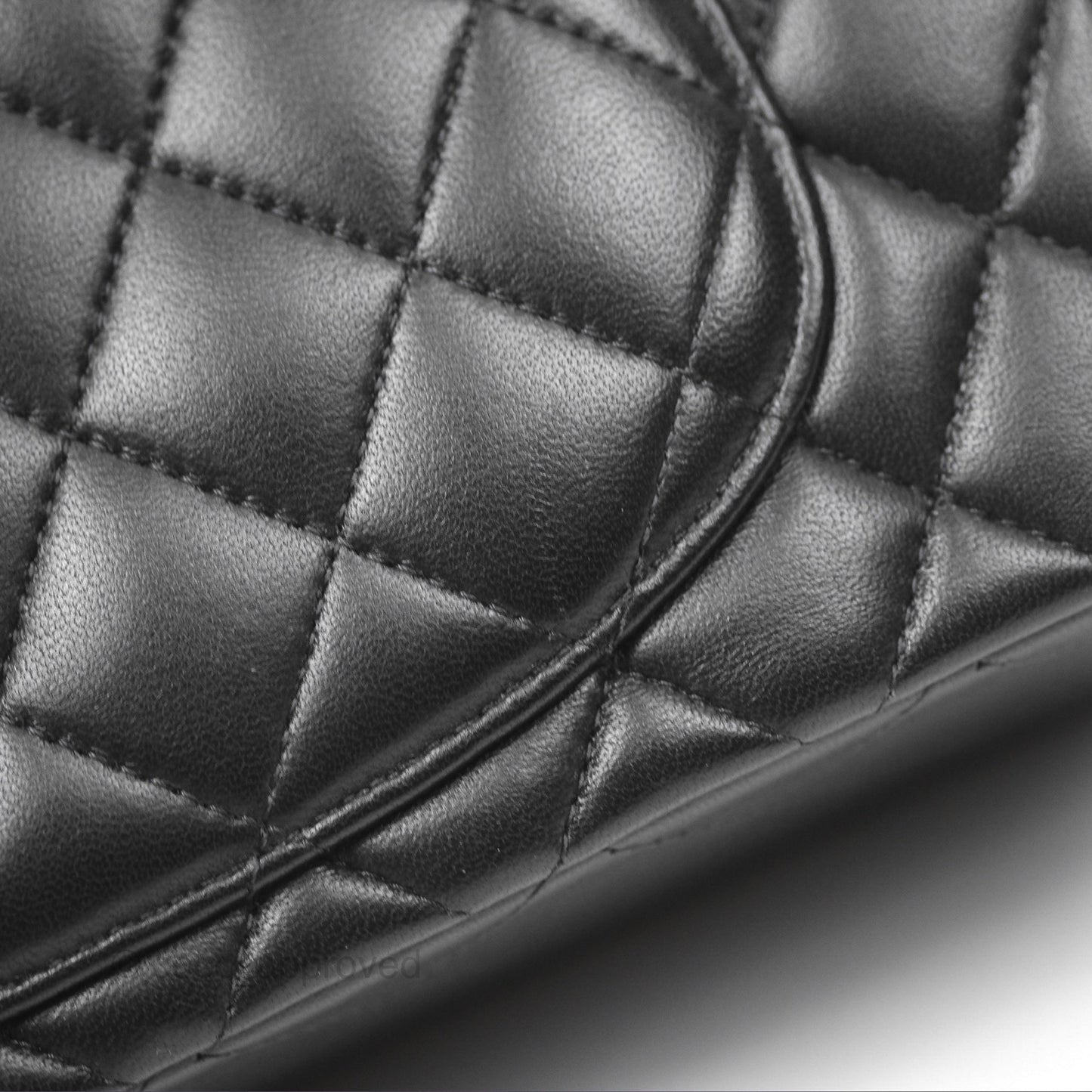 Chanel Small Classic Flap Quilted Black Lambskin Gold Hardware