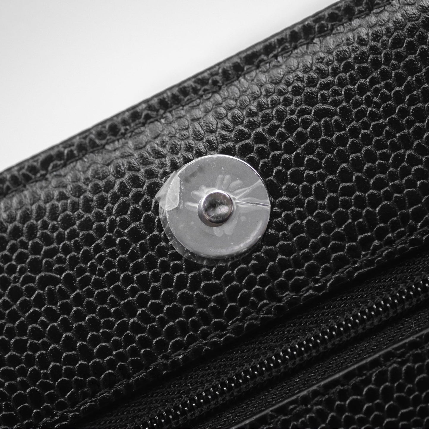 Chanel Quilted Classic Wallet on Chain WOC Black Caviar Silver Hardware