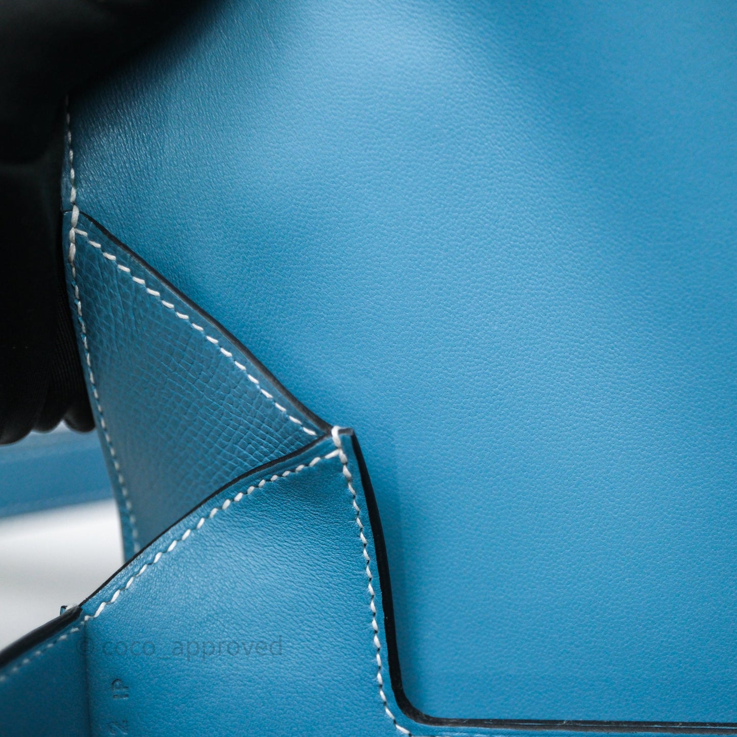 Hermès Della Cavalleria Mini II Bag 18 New Bleu Jean 75 Epsom Palladium Hardware