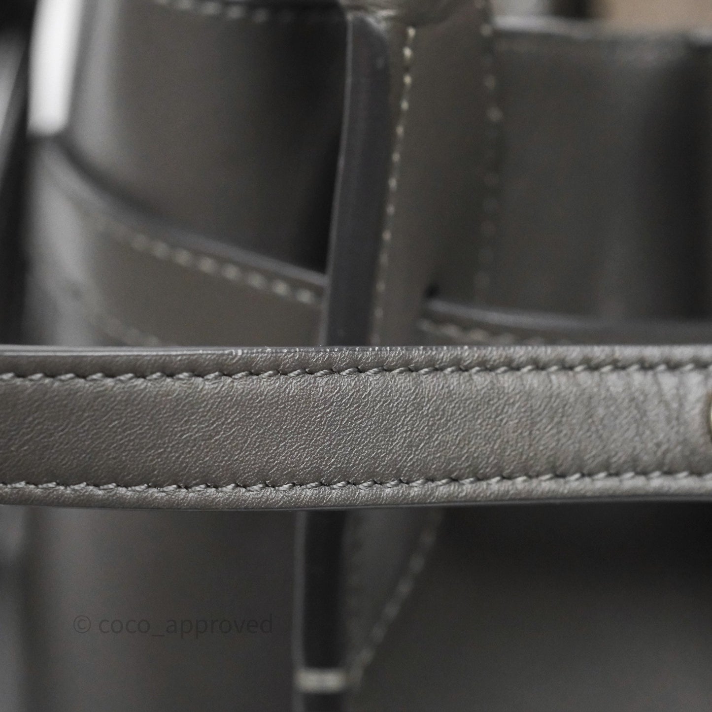 Celine Big Bag Nano Bucket Grey Smooth Calfskin