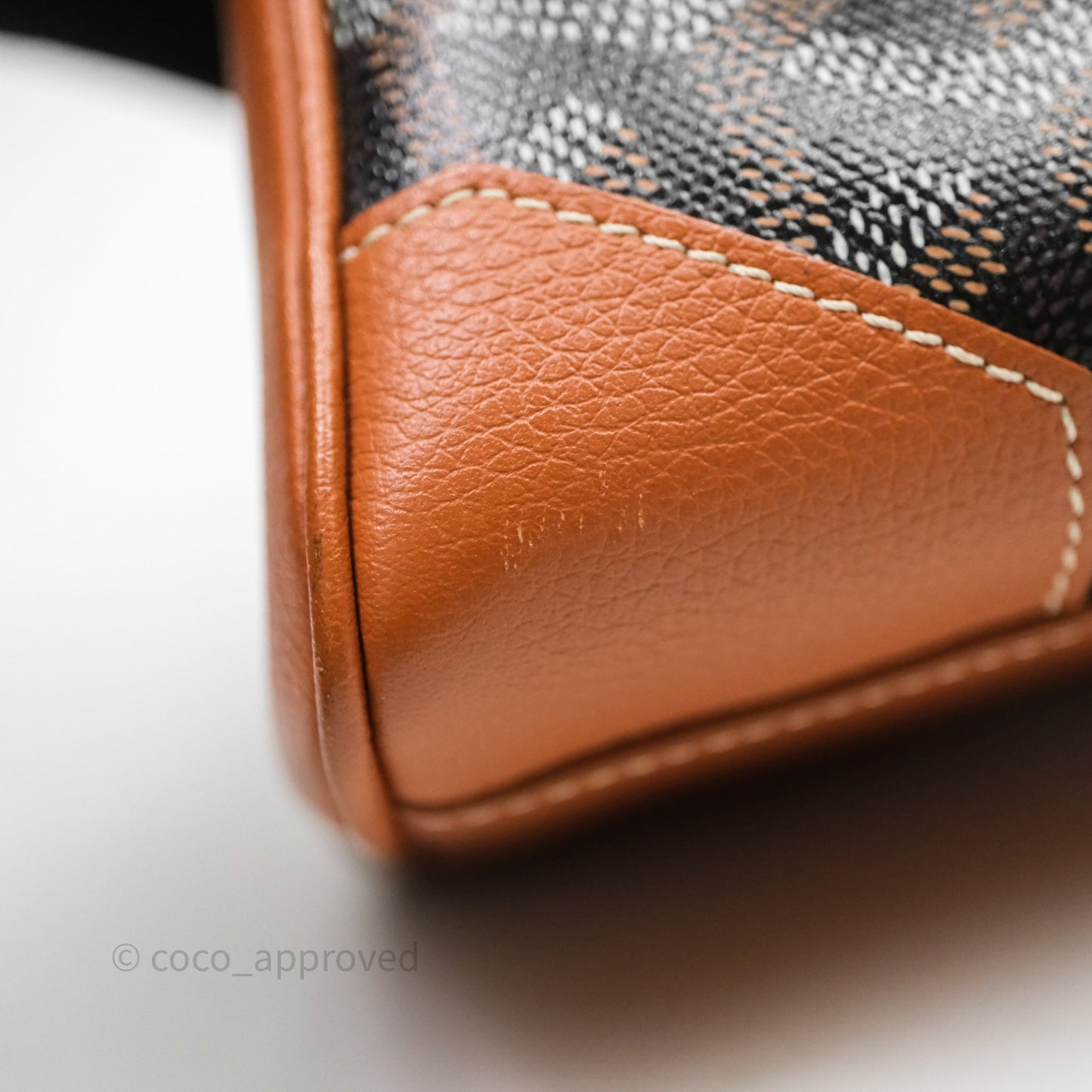 Goyard Saïgon Mini Bag Tan Goyardine Canvas/Chevroches Calfskin