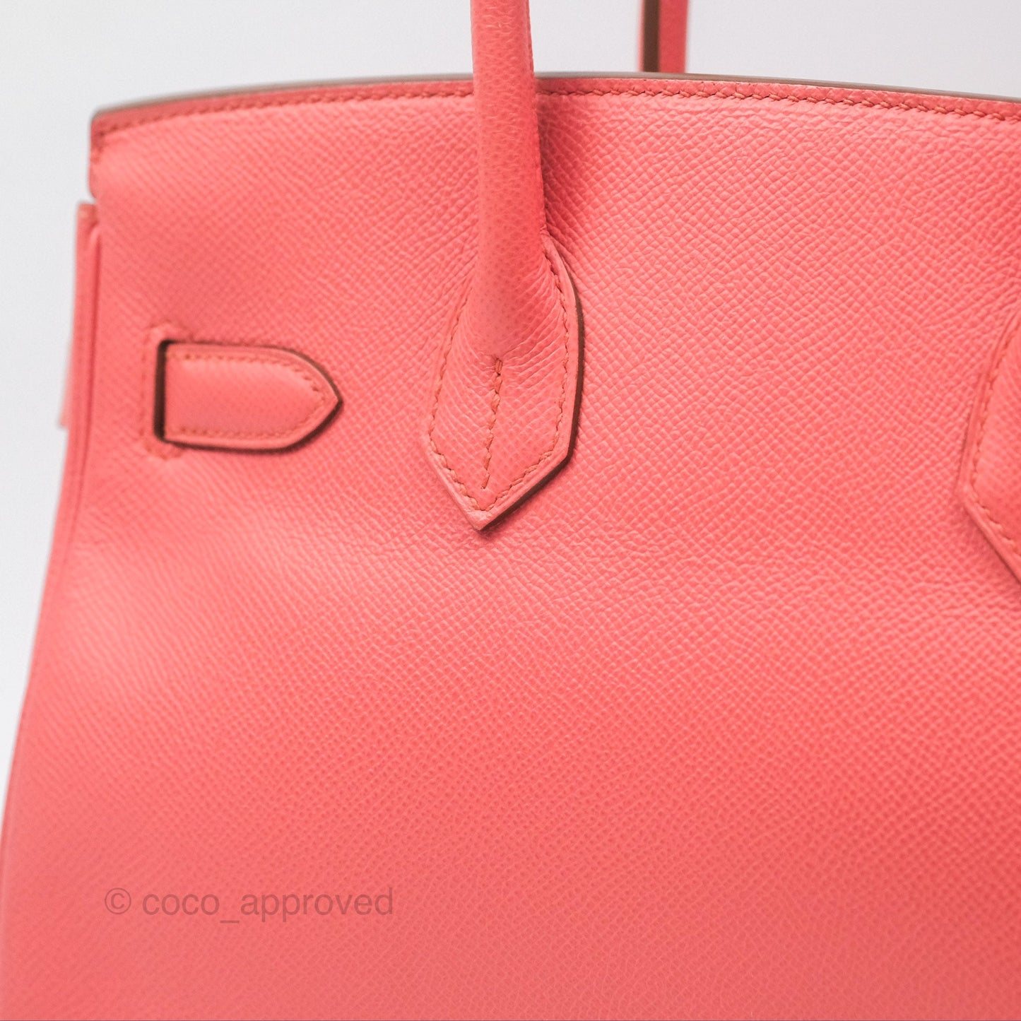 Hermès Birkin 30 Retourne Flamingo I5 Epsom Gold Hardware