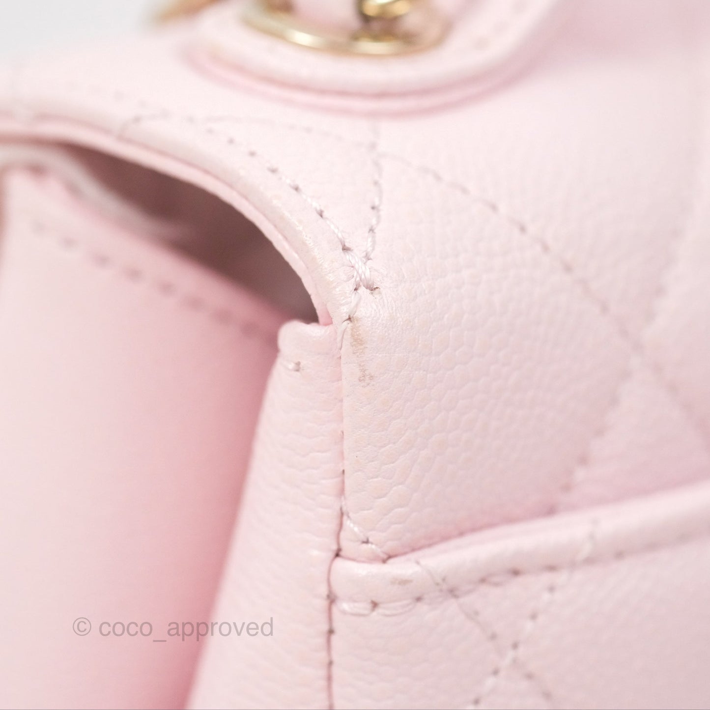 Chanel Quilted Small Business Affinity Flap Pink Caviar Gold Hardware