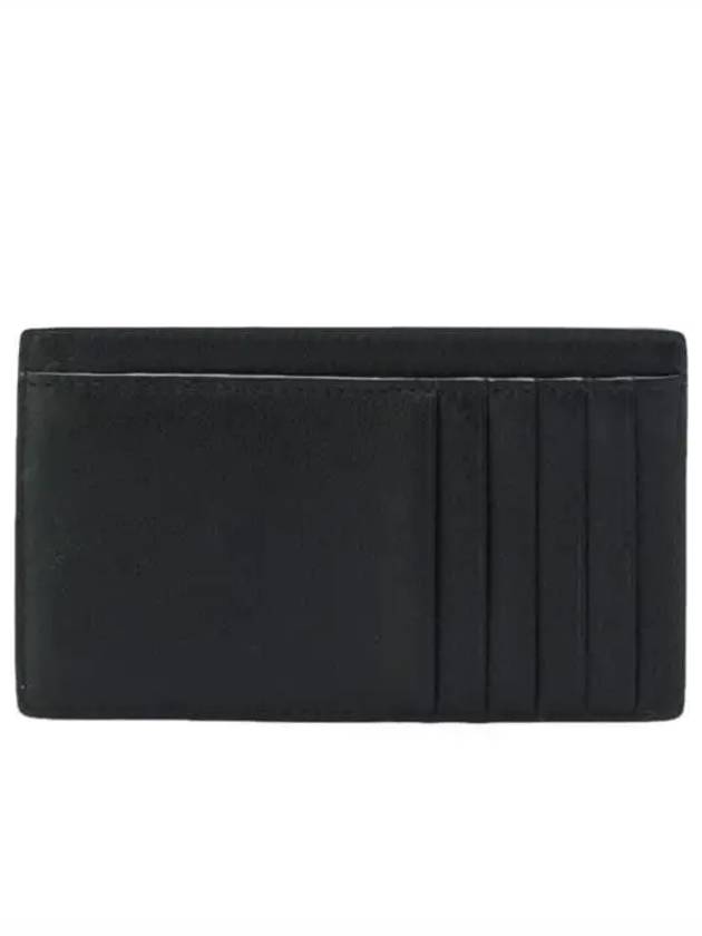 Luxury Balenciaga Logo Leather Card Wallet Black