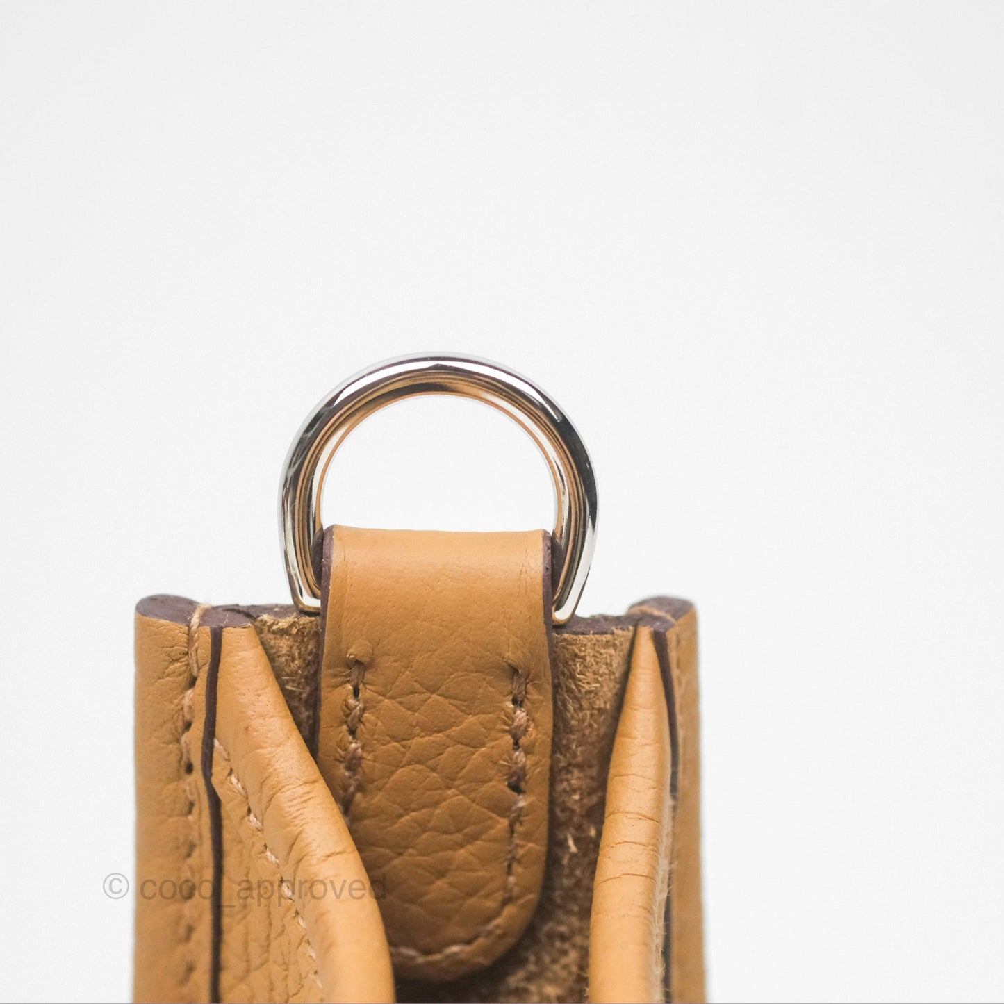 Hermès Mini Evelyne 16 Biscuit 48 Clemence Palladium Hardware