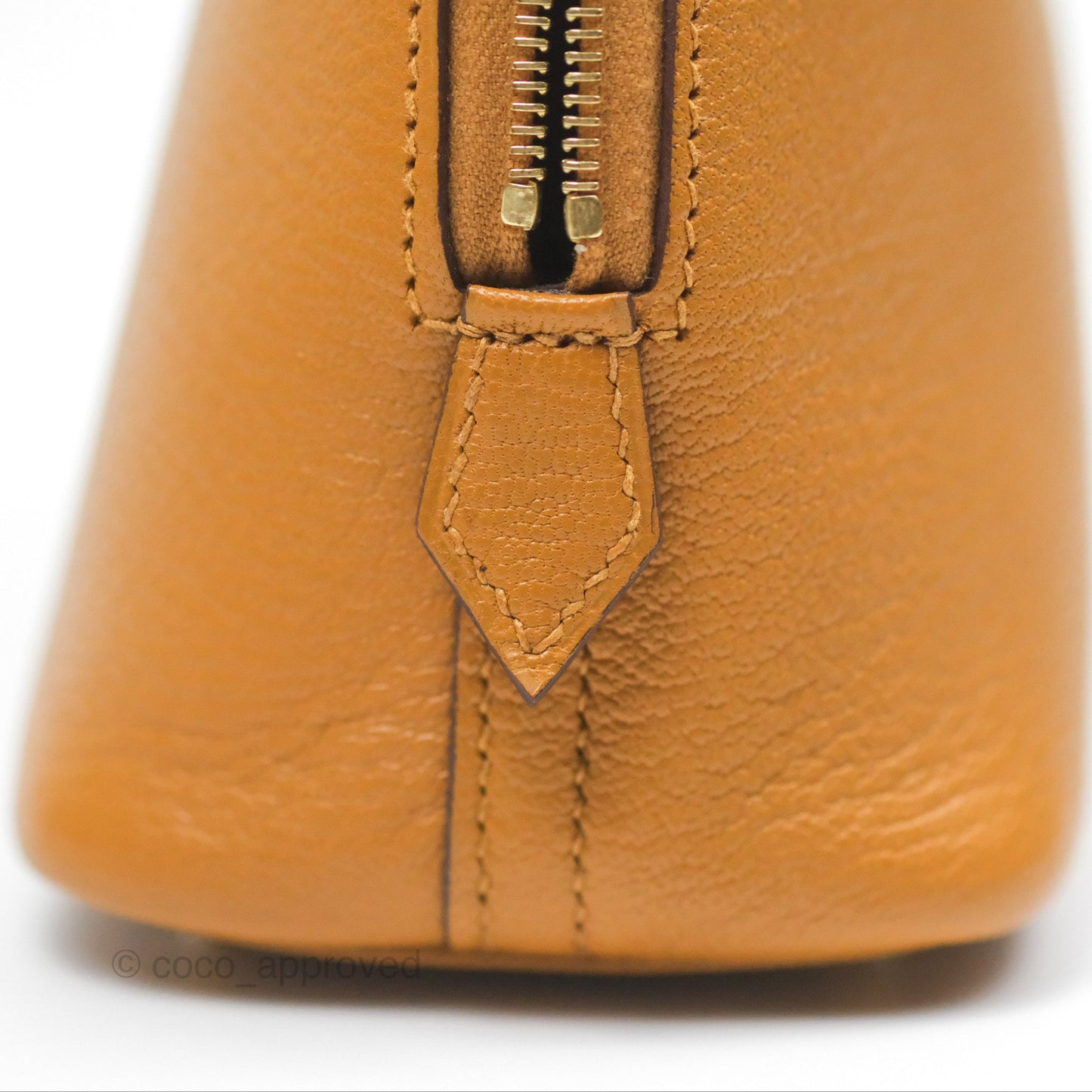 Hermès Bolide Mini 1923 Caramel Chevre Mysore Strap Ficelle/Black Gold Hardware