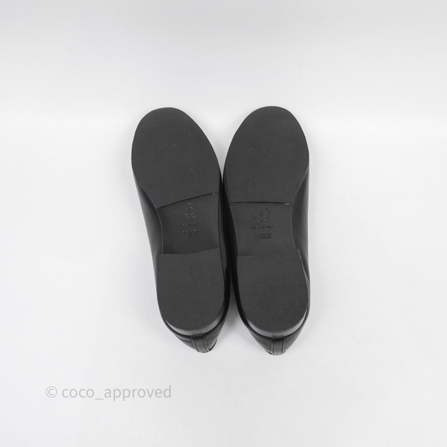 Chanel Ballet Flats Black Size 36.5