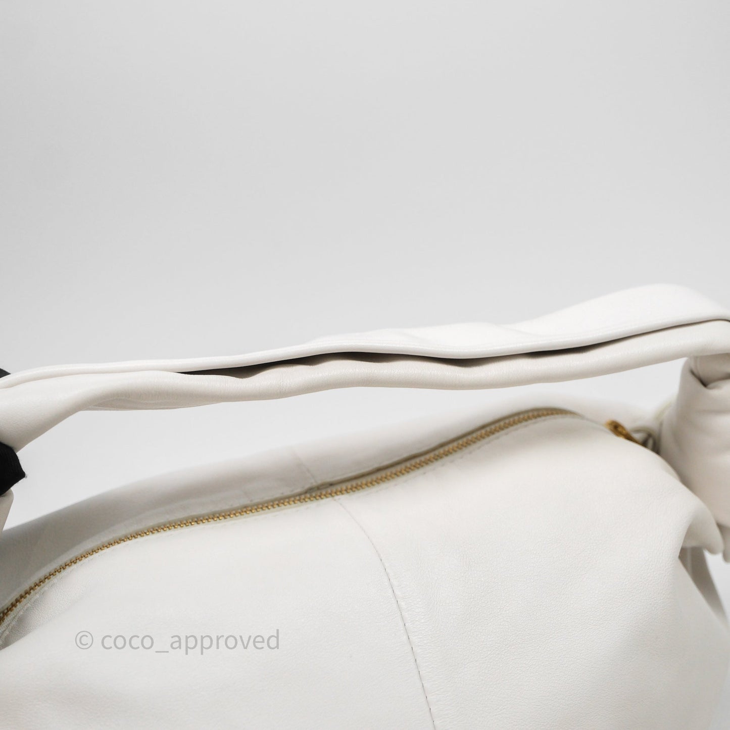 Bottega Veneta Double Knot Leather White Bag