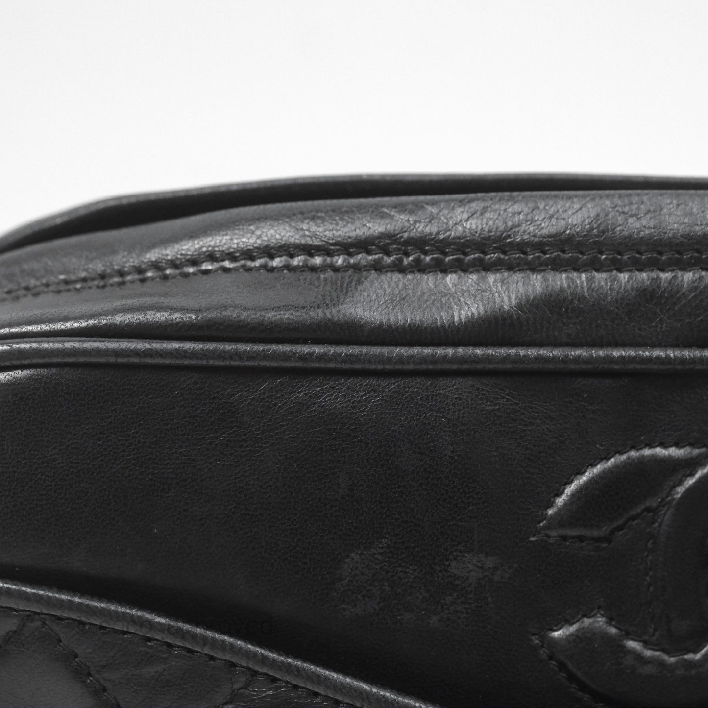 Chanel Vintage Camera Bag Black Lambskin Gold Hardware