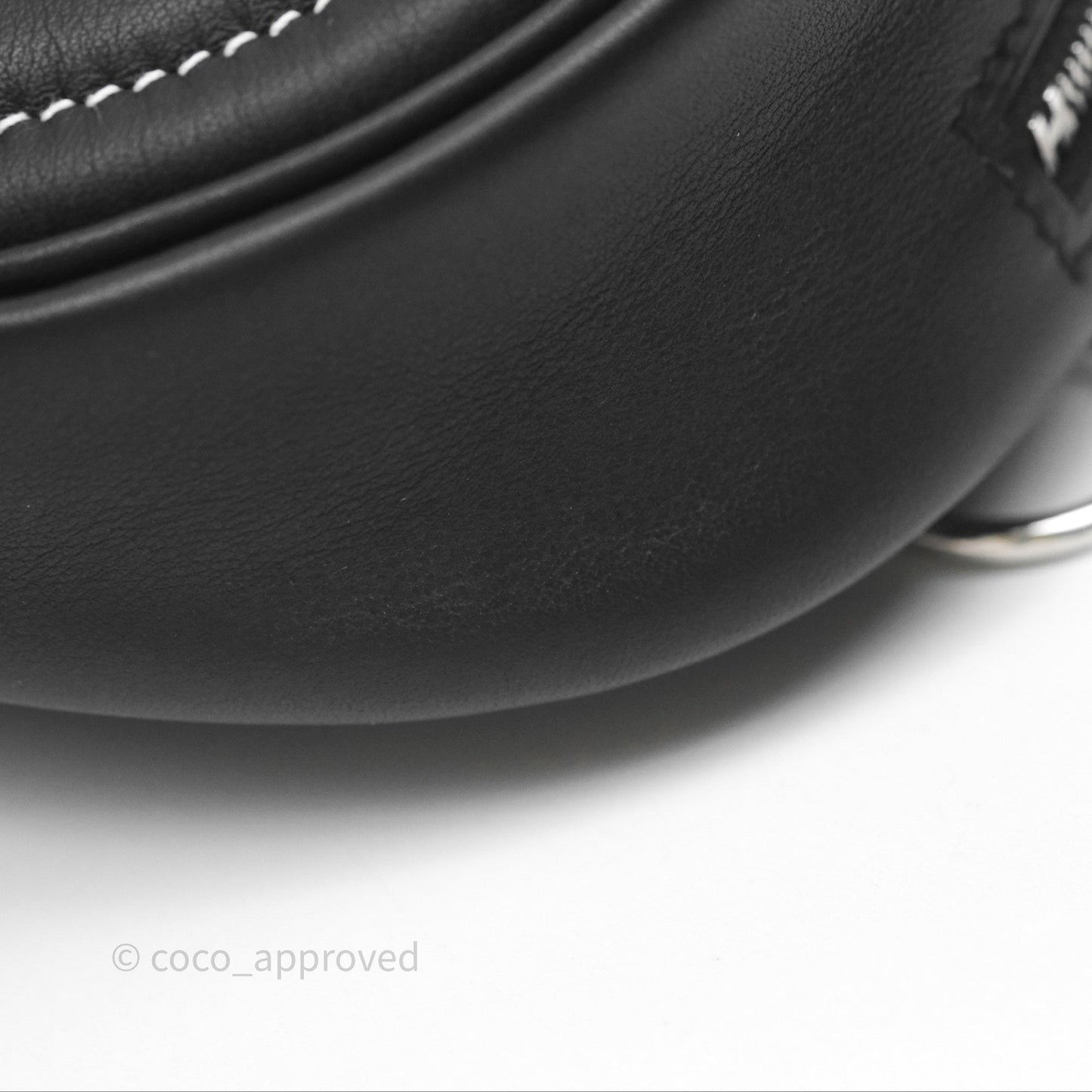 Hermes In-The-Loop Belt Bag Noir 89 Swift Palladium Hardware