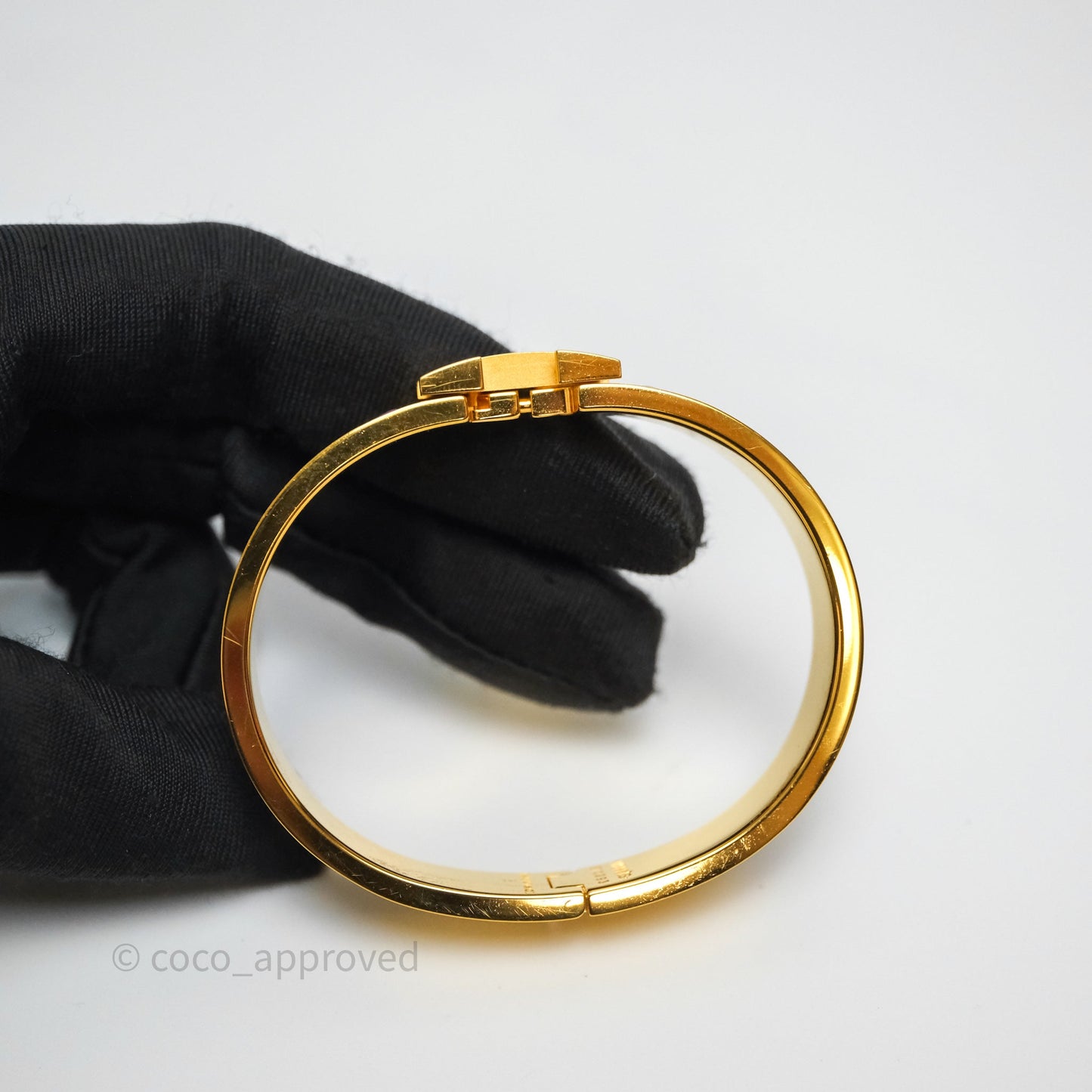 Hermès Clic H Bracelet Anémone Iris Gold Hardware