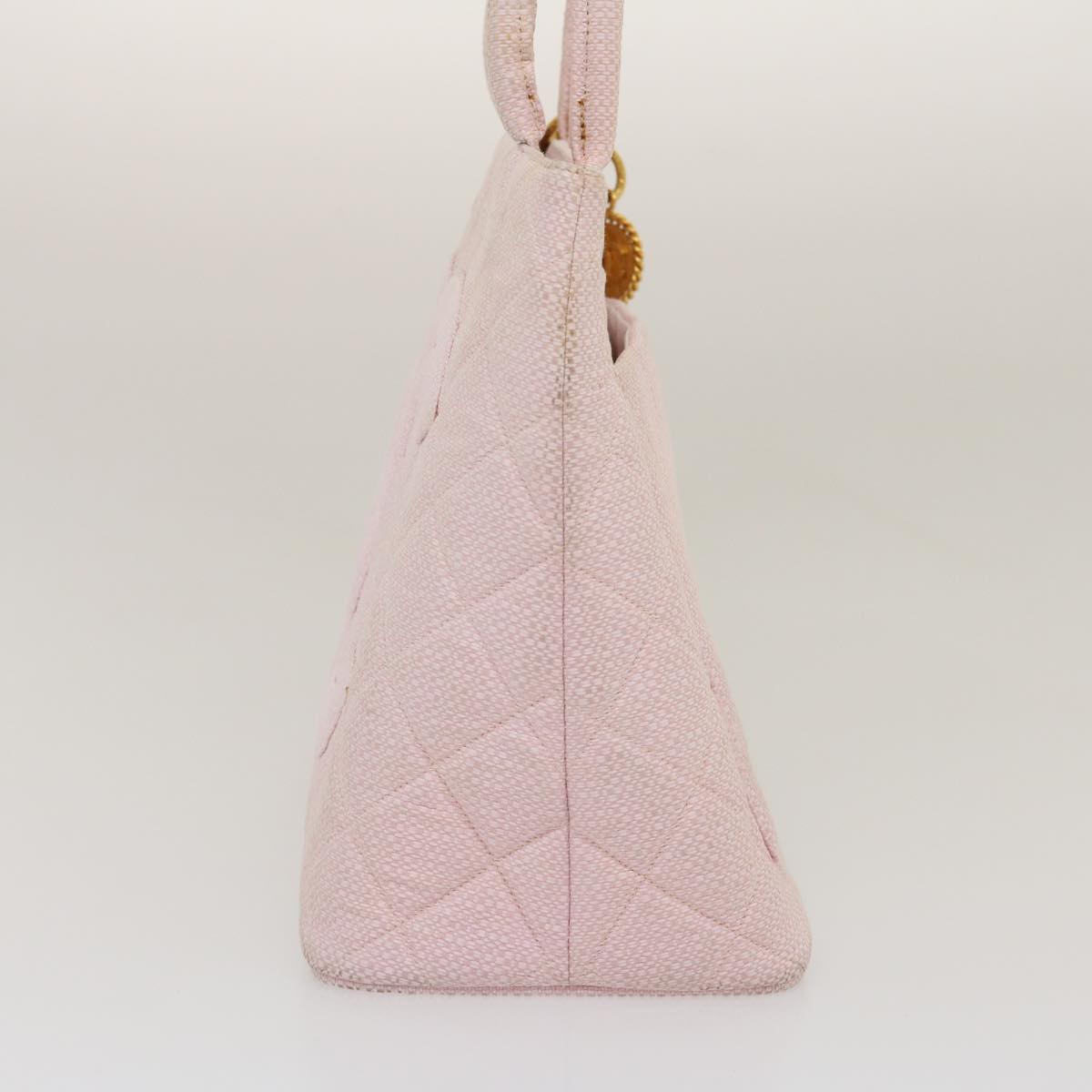 Luxury Chanel COCO Mark Tote Bag cotton Pink CC  29713A