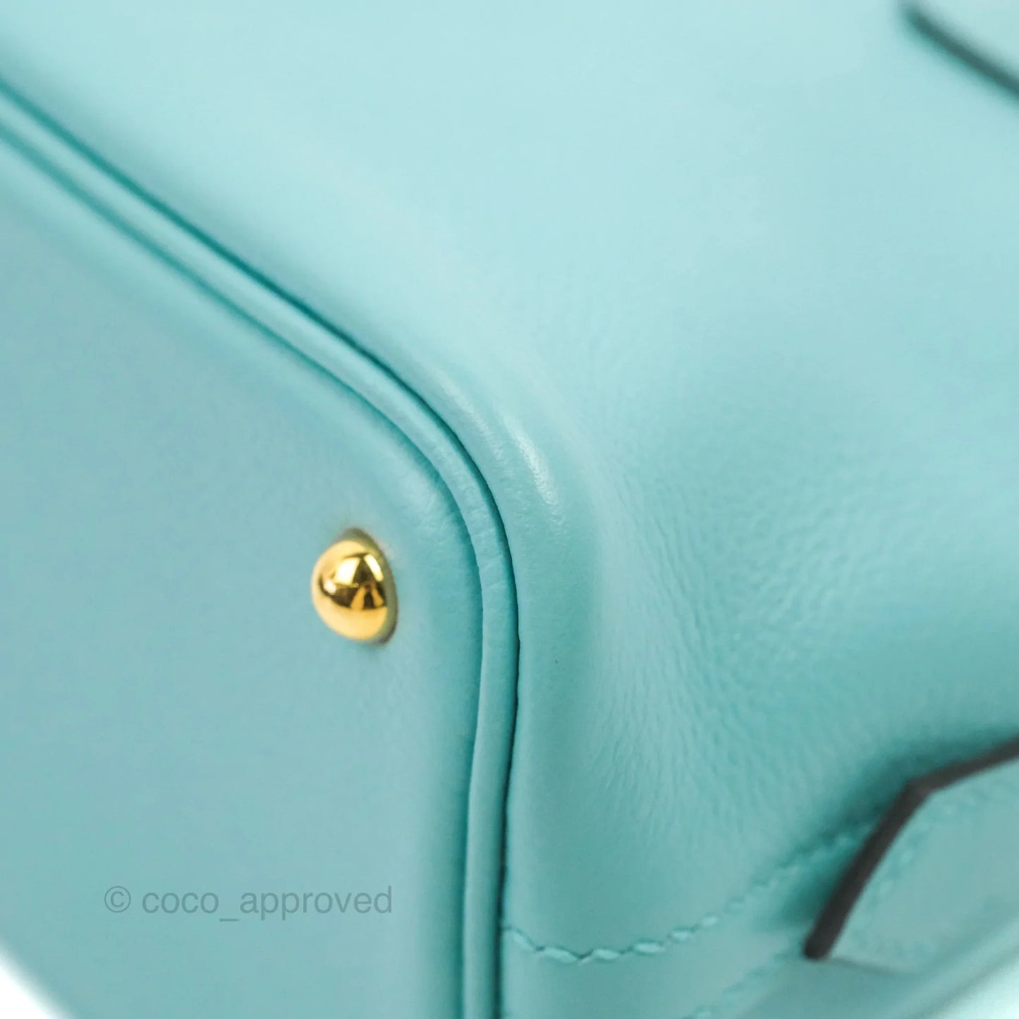 Hermes Mini Bolide 1923 Bag Bleu Atoll Evecolor Gold Hardware