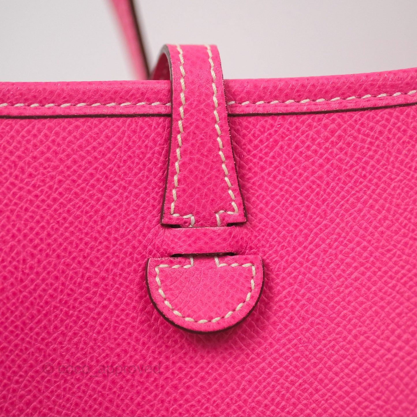 Hermès Mini Evelyne 16 Hot Pink Epsom Palladium Hardware