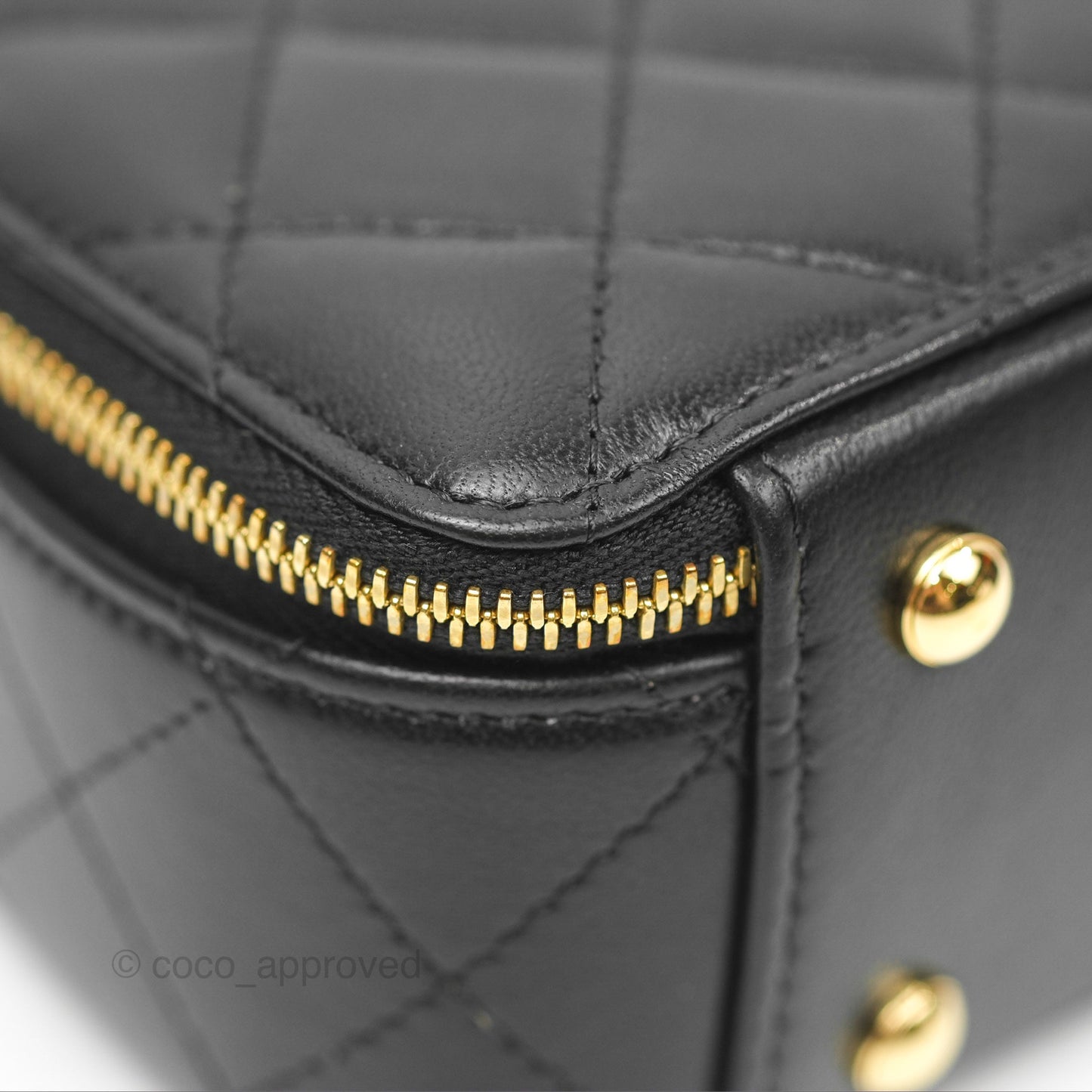 Chanel Small Clutch With Chain Black Lambskin Gold Hardware 23C