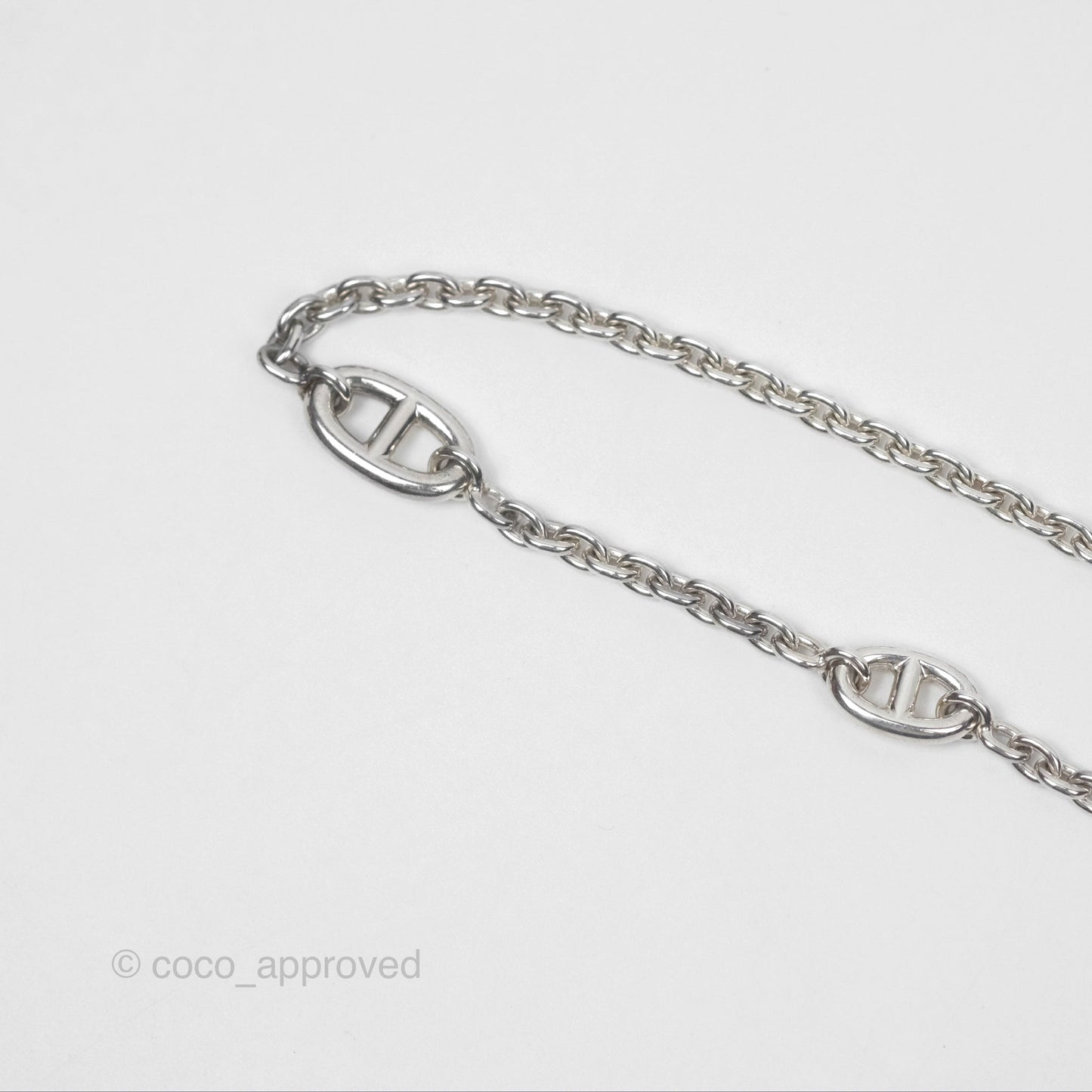 Hermès Farandole Long Necklace 160 Palladium Hardware