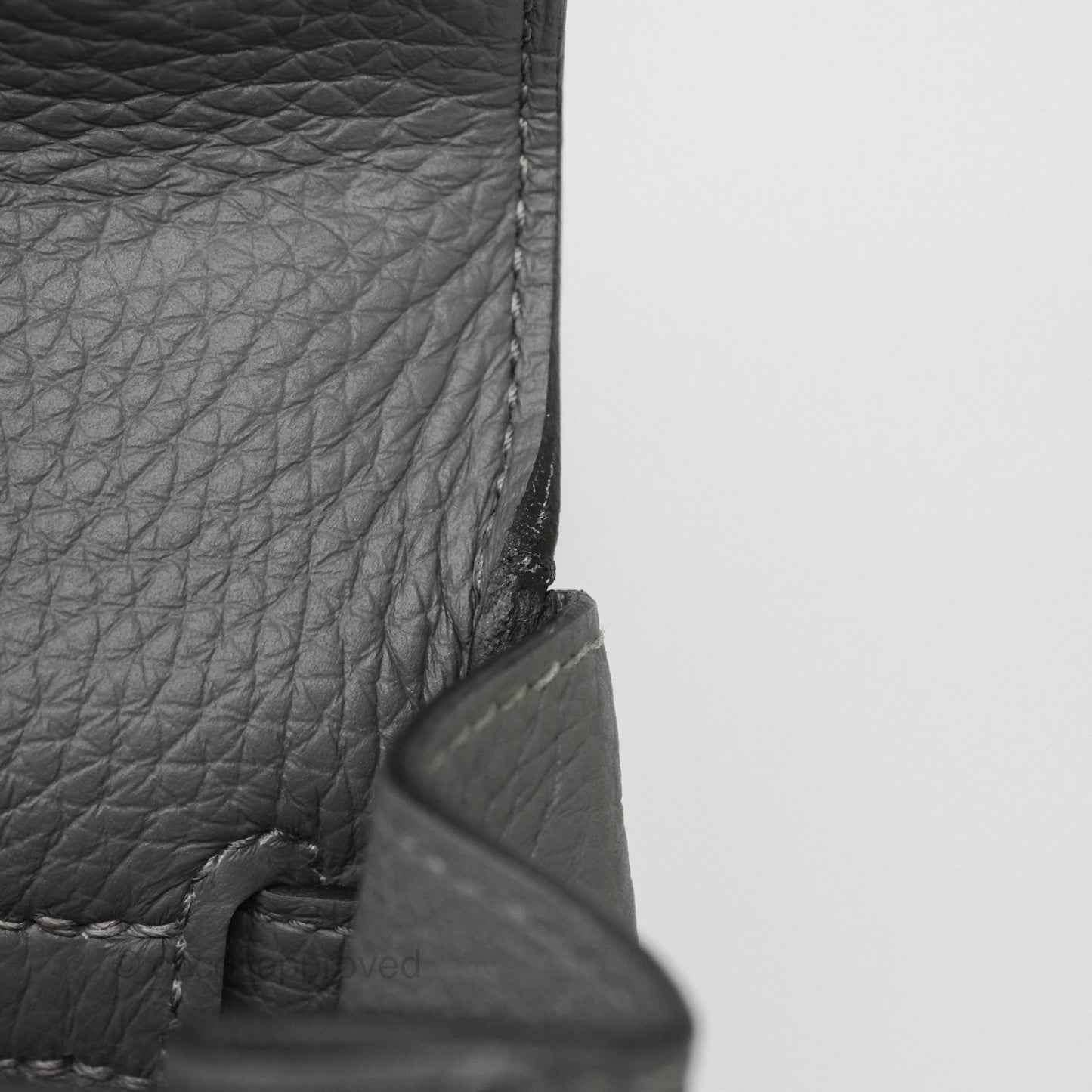 Hermès Kelly 28 Retourne Gris Meyer 0L Clemence Gold Hardware