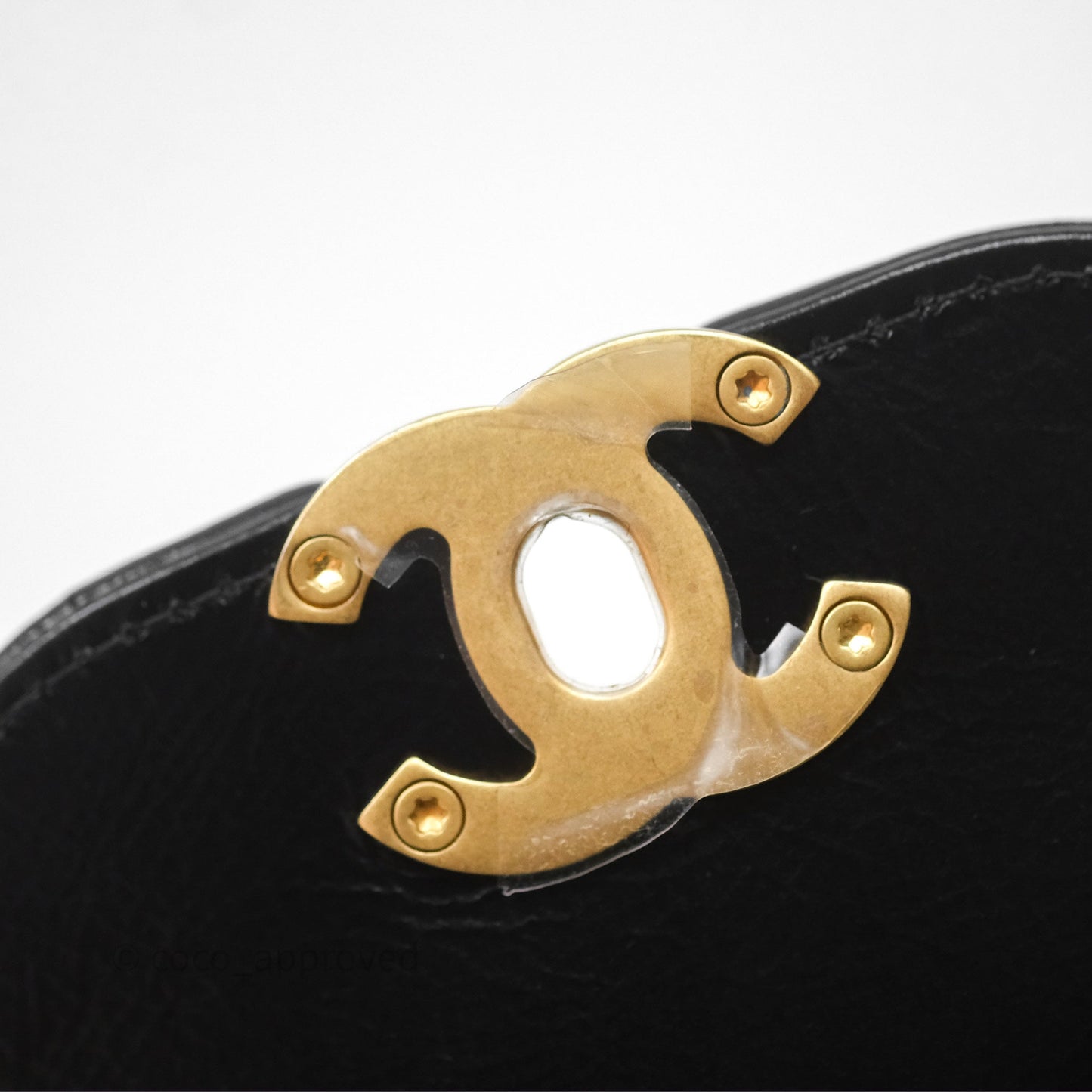 Chanel Kelly Bag Quilted Black Shiny Crumpled Calfskin Aged Gold Hardware
