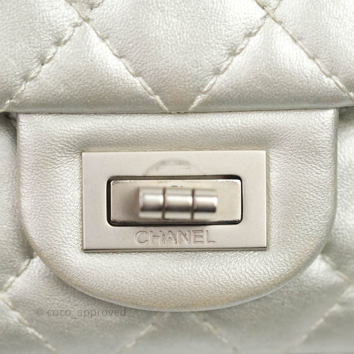 Chanel Reissue Quilted Aged Calfskin Metallic Silver Matte Silver Hardware 225