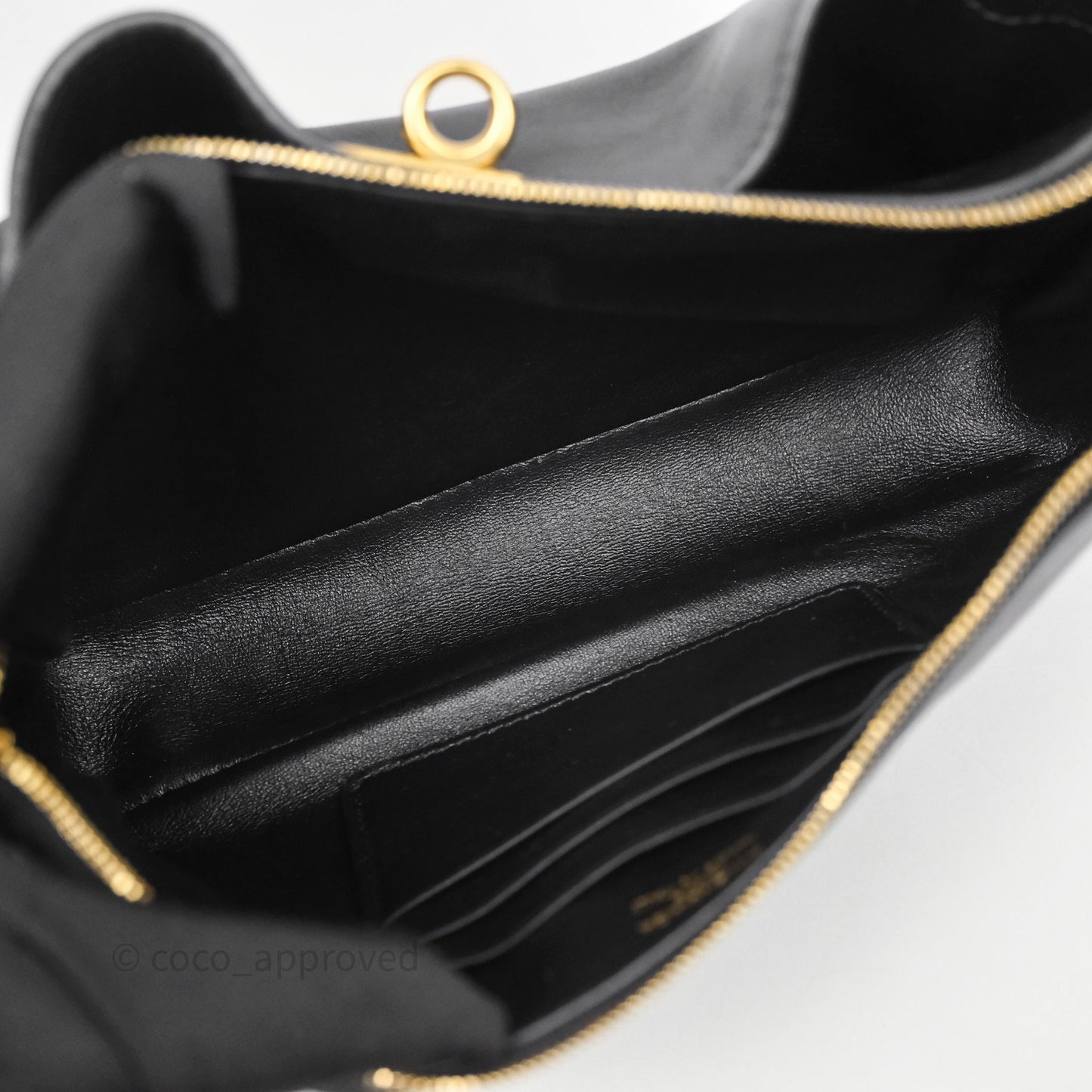 Balenciaga Rodeo Sling Pochette Leather Shoulder Bag Black Calfskin