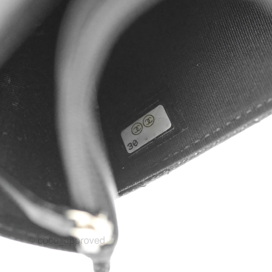 Chanel Quilted So Black Wallet on Chain WOC Caviar Incognito Hardware