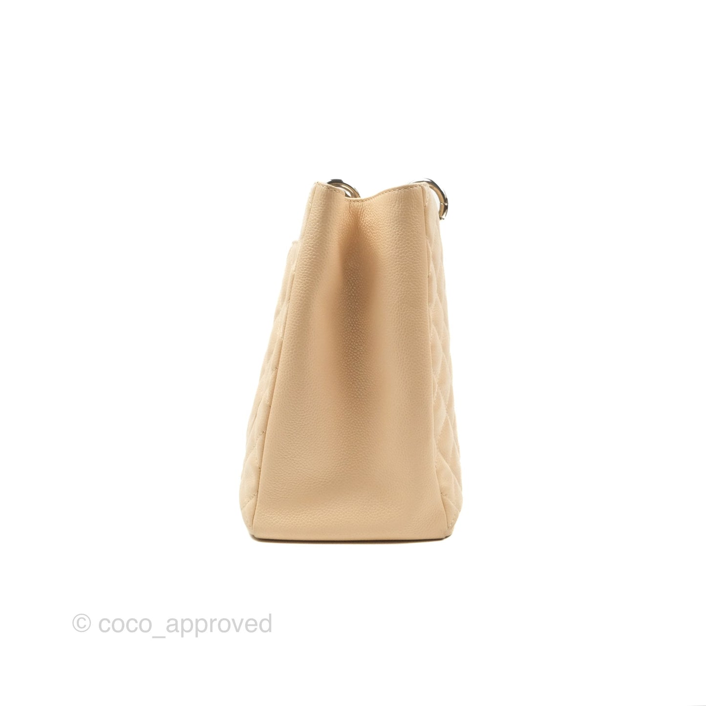 Chanel GST Beige Caviar Silver Hardware