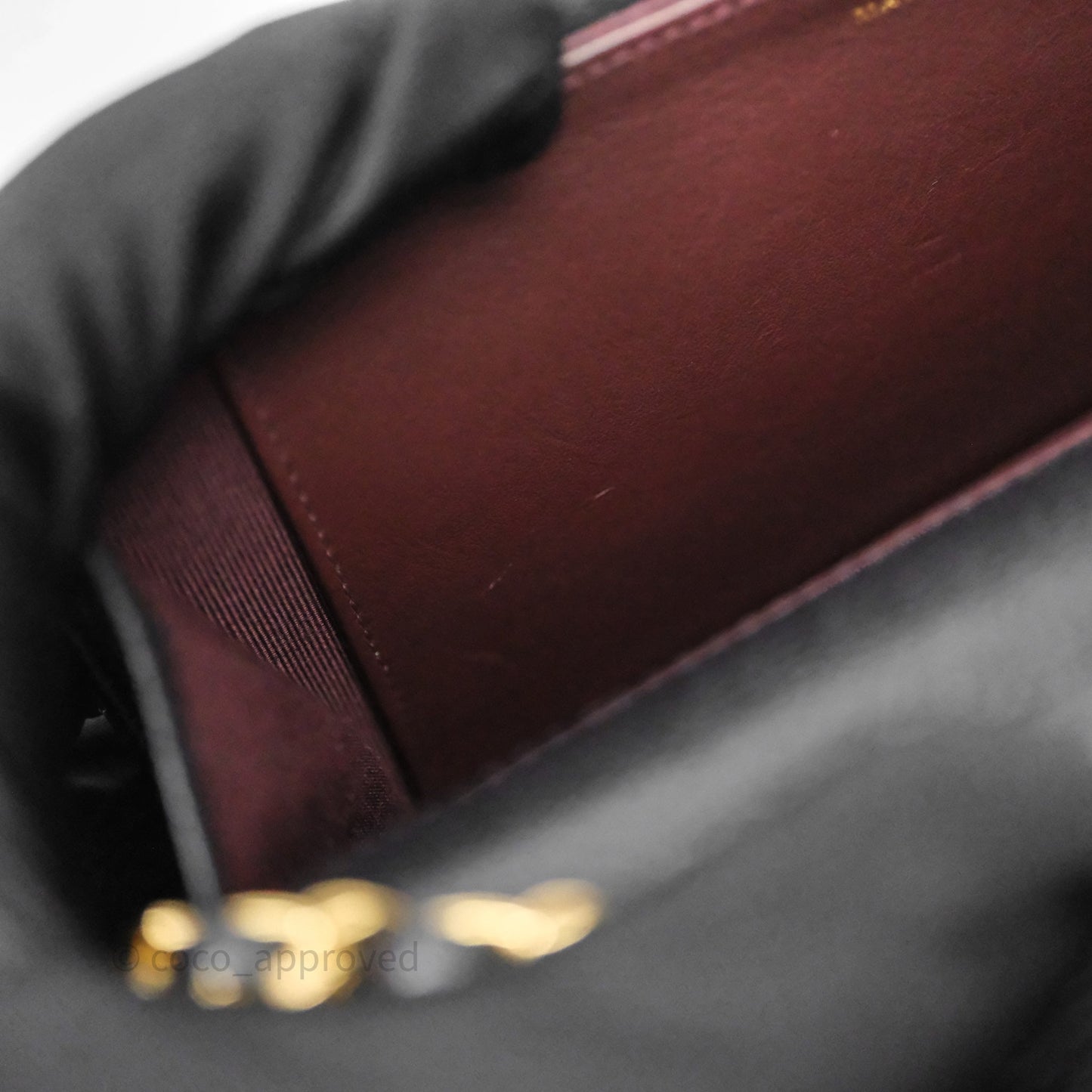Chanel Classic Wallet On Chain WOC Quilted Black Caviar Gold Hardware