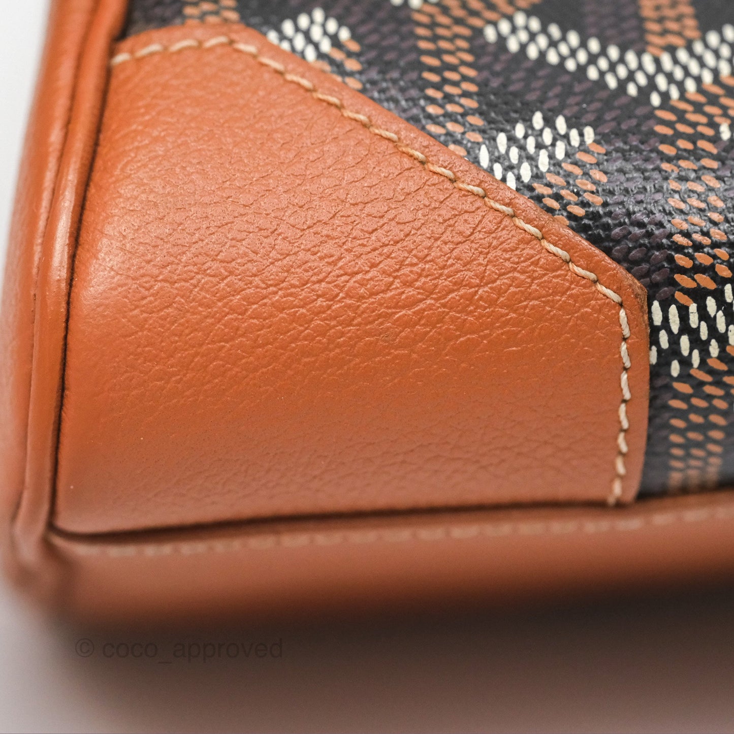 Goyard Saïgon Mini Bag Tan Goyardine Canvas/Chevroches Calfskin