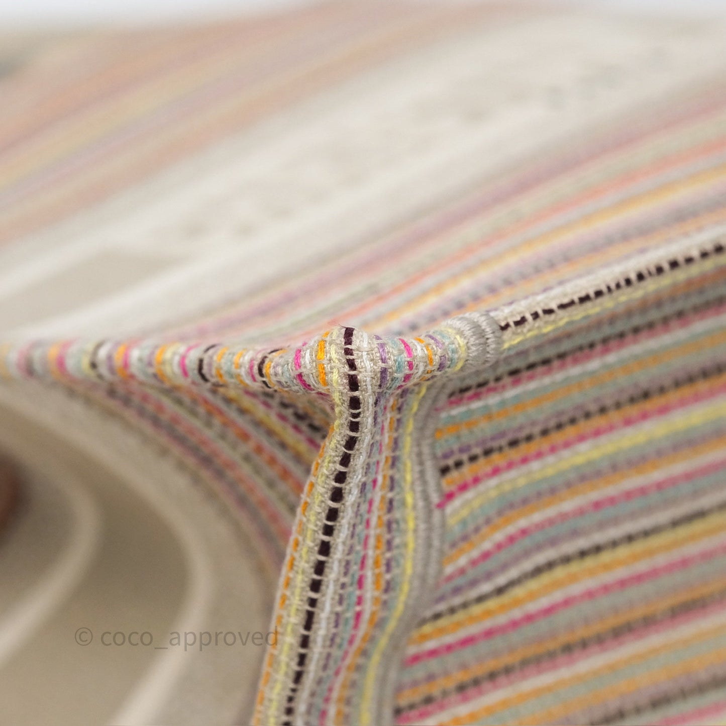 Christian Dior Medium Rainbow Book Tote Canvas