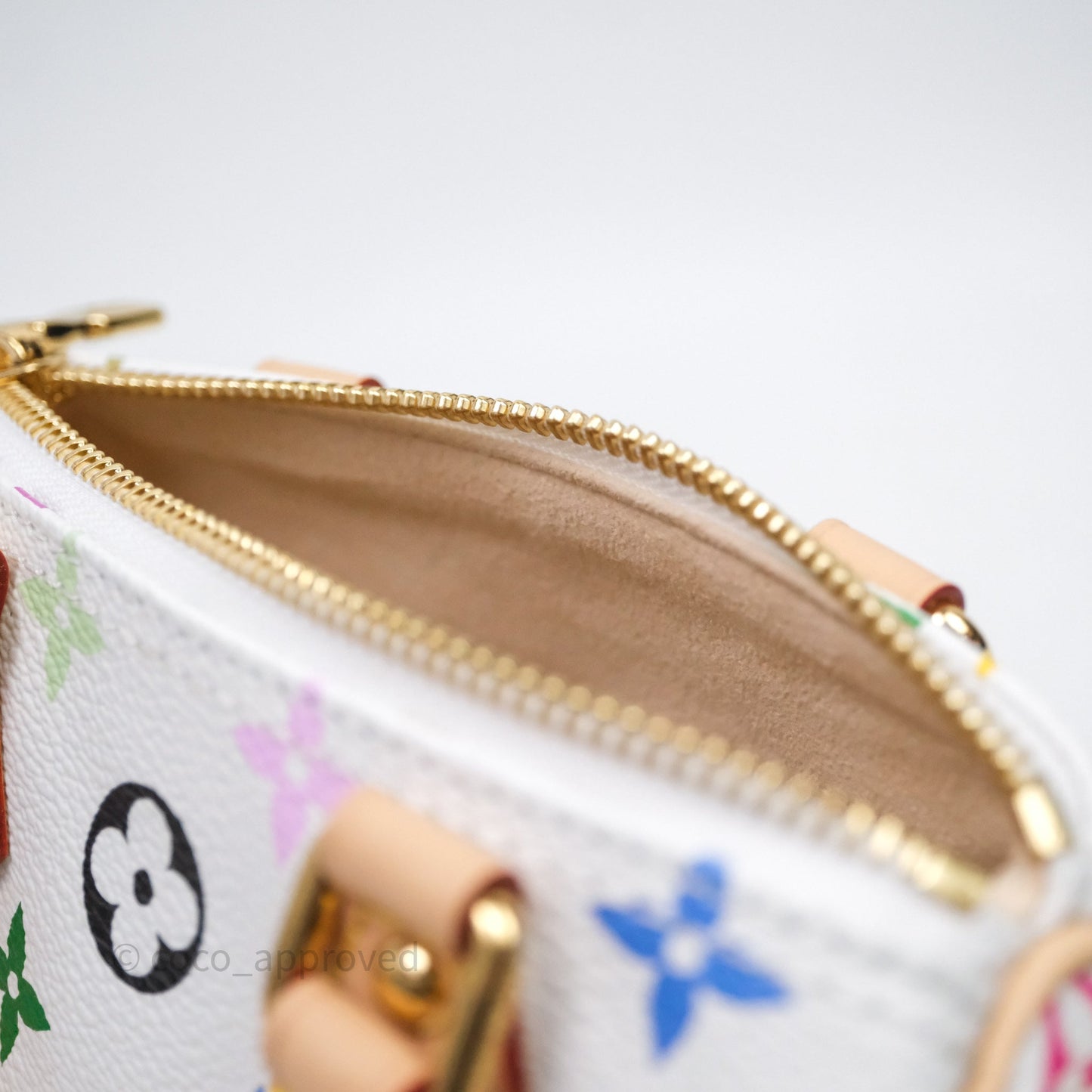 LV x TM Speedy Nano Speedy Multicolore Blanc Monogram Canvas