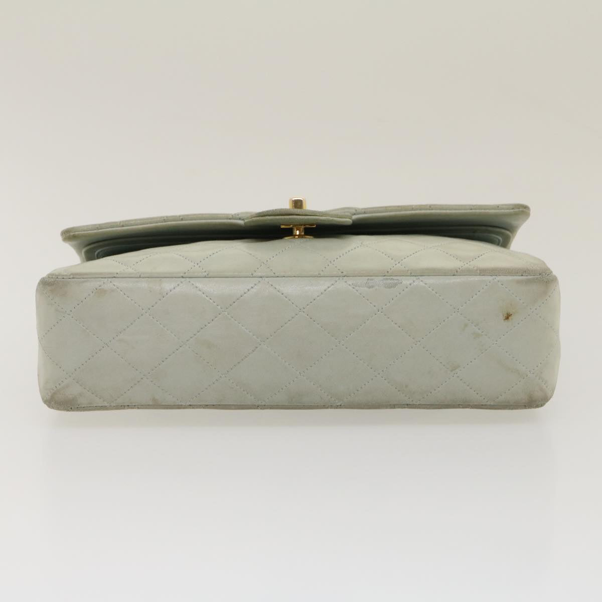 CHANEL Classic Matelasse 25 Double Chain Flap Shoulder Bag Lamb Skin  29961A