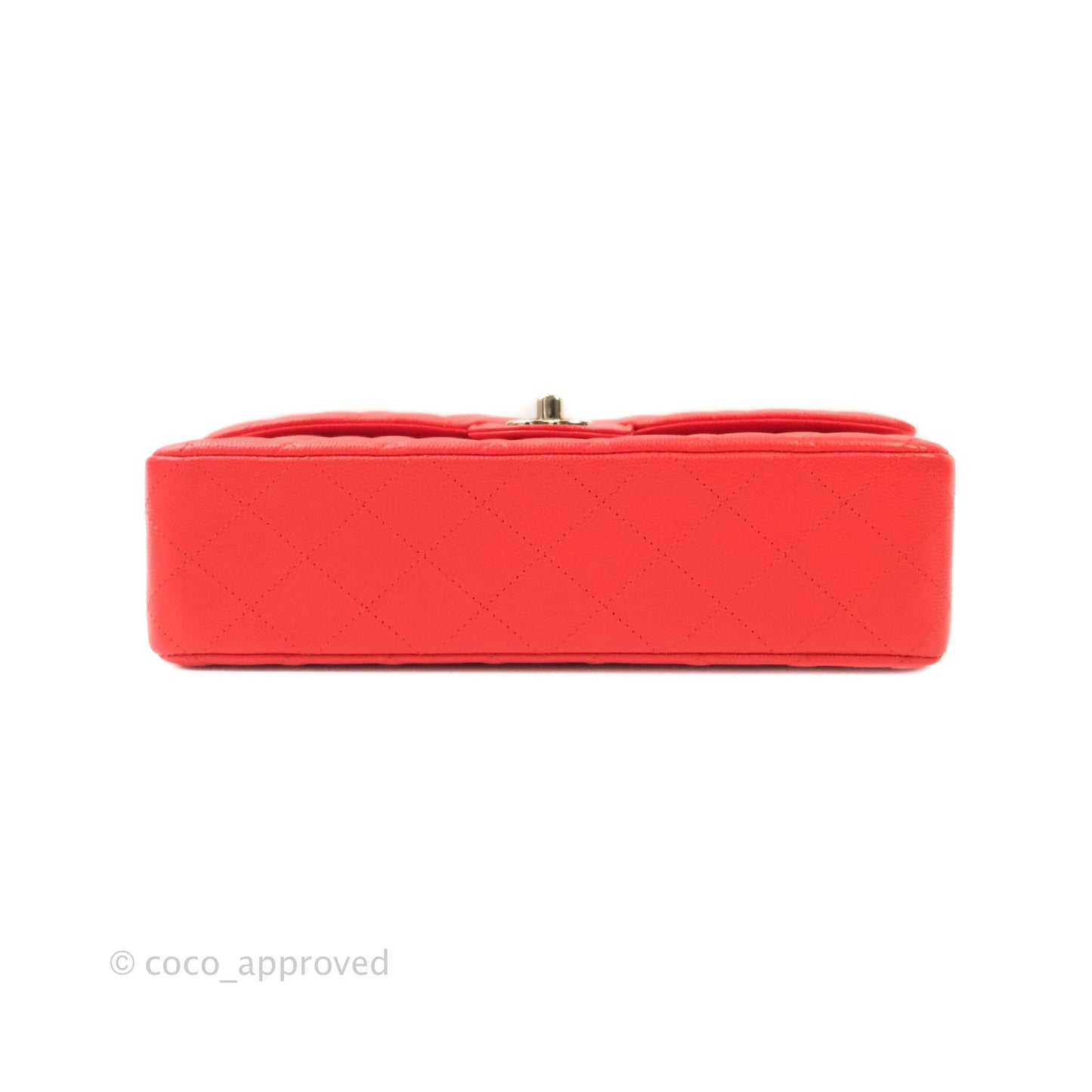 Chanel Classic M/L Medium Double Flap Red Caviar Gold Hardware