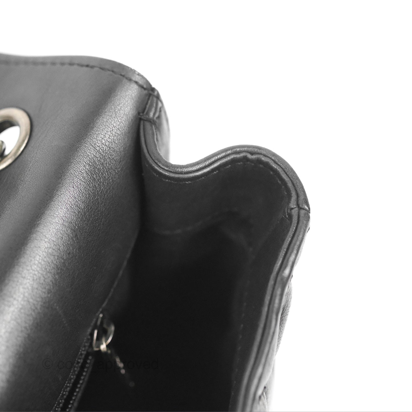 Chanel Flap Bag Quilted Black Soft Calfskin Ruthenium Hardware