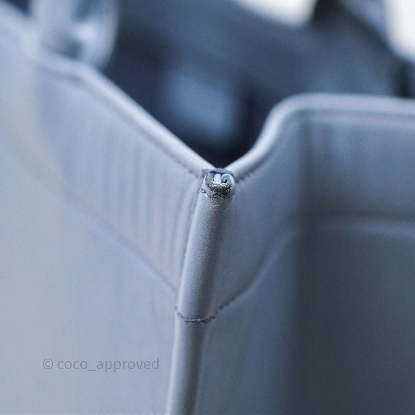 Christian Dior Medium Book Tote Blue Calfskin