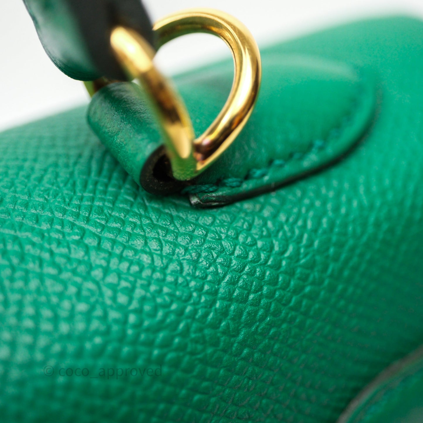 Hermes Kelly 25 Sellier Vert Vertigo Epsom Gold Hardware