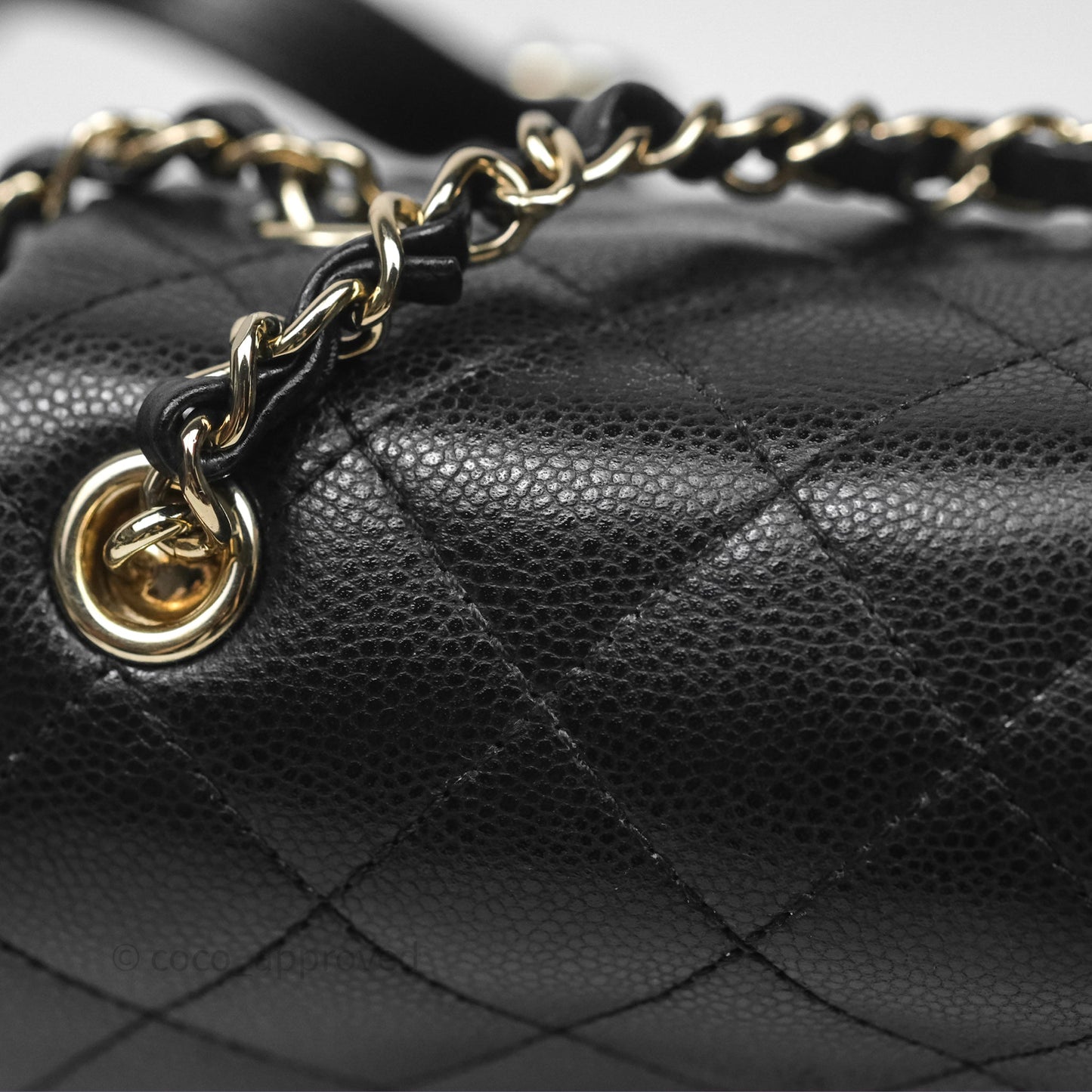 Chanel Small Duma Backpack Caviar Black Gold Hardware