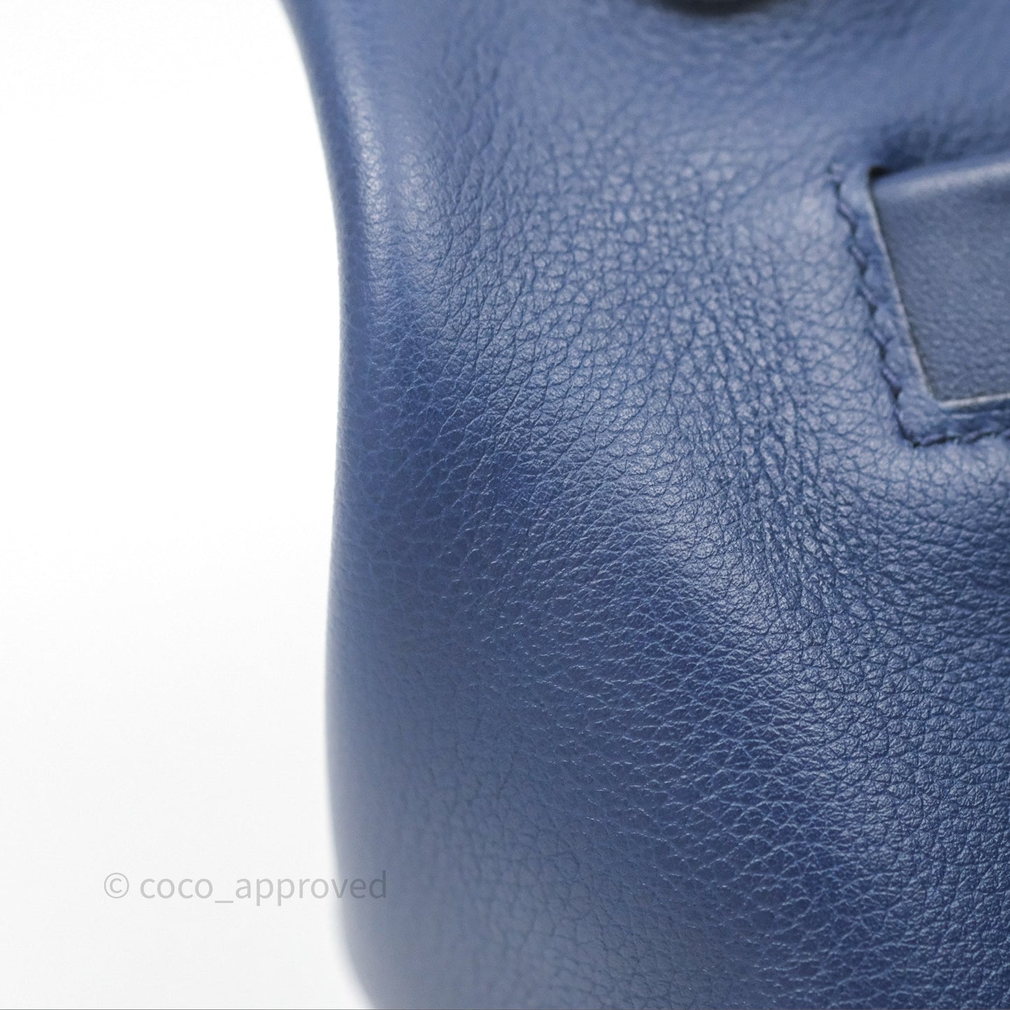 Hermès 24/24 21 Mini Bleu Saphir 73/ Bleu Indigo 76/ Bleu France 71 Evercolor/ Swift Palladium Hardware
