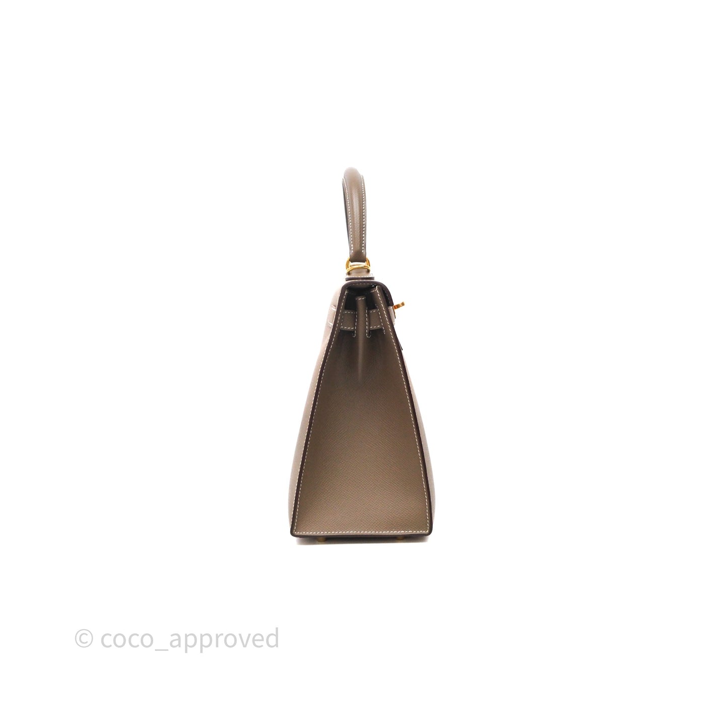 Hermès Kelly 28 Etoupe Epsom Gold Hardware