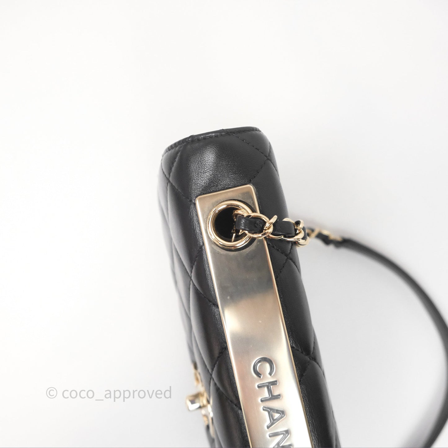 Chanel Medium Trendy CC Flap Bag Lambskin Black Aged Hardware