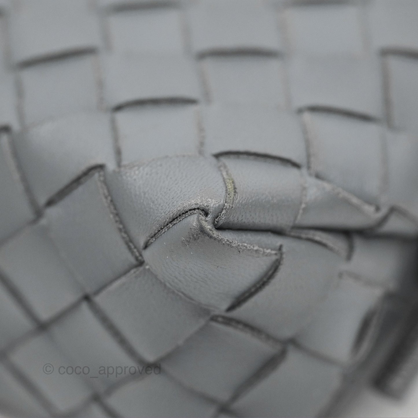 Bottega Veneta Mini Loop Camera Bag Intrecciato Lambskin Thunder