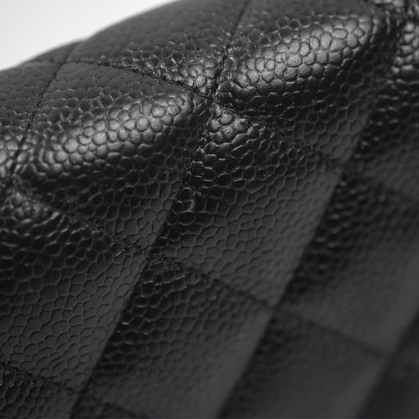 Chanel Quilted Classic WOC Black Caviar Silver Hardware