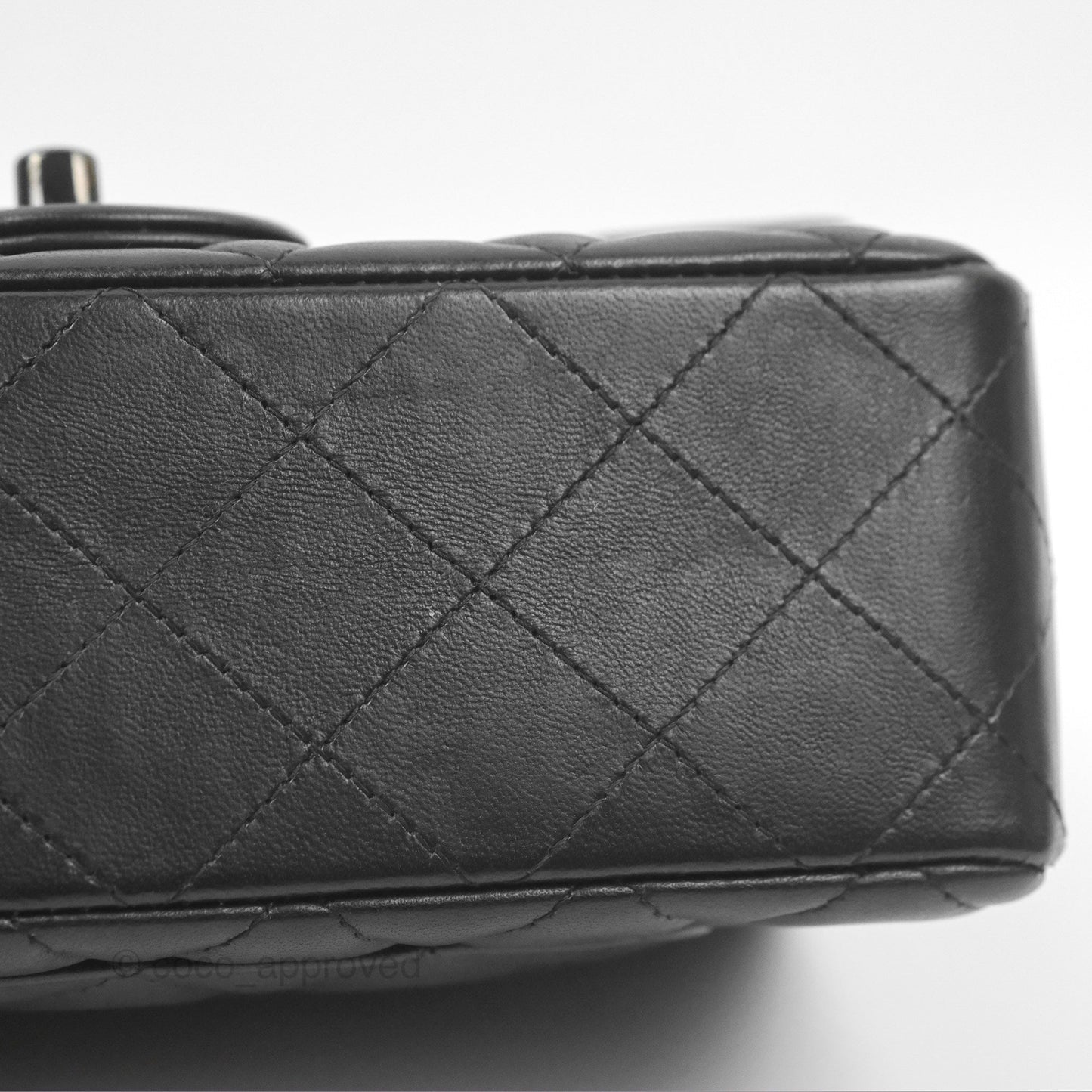Chanel Quilted Mini Rectangular So Black Lambskin