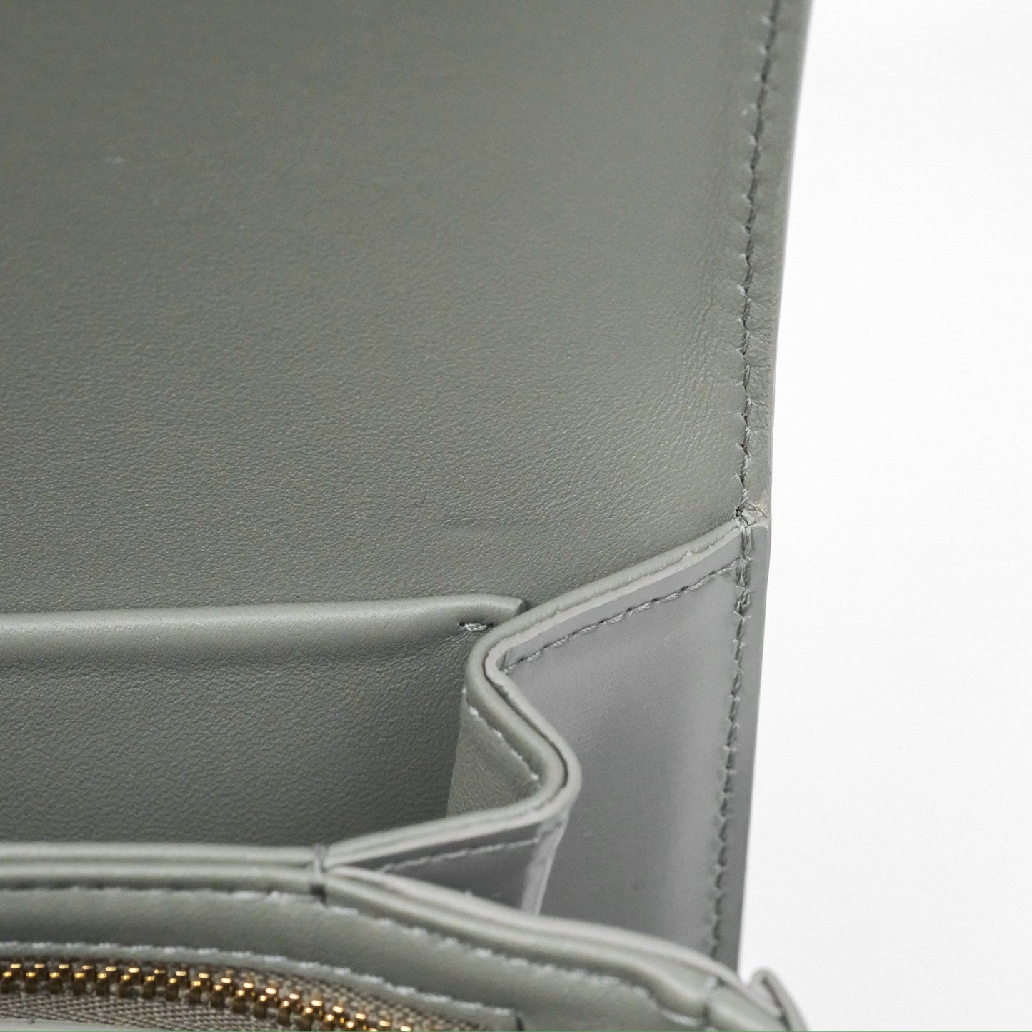 Celine Medium Triomphe Bag Zinc Shiny Calfskin
