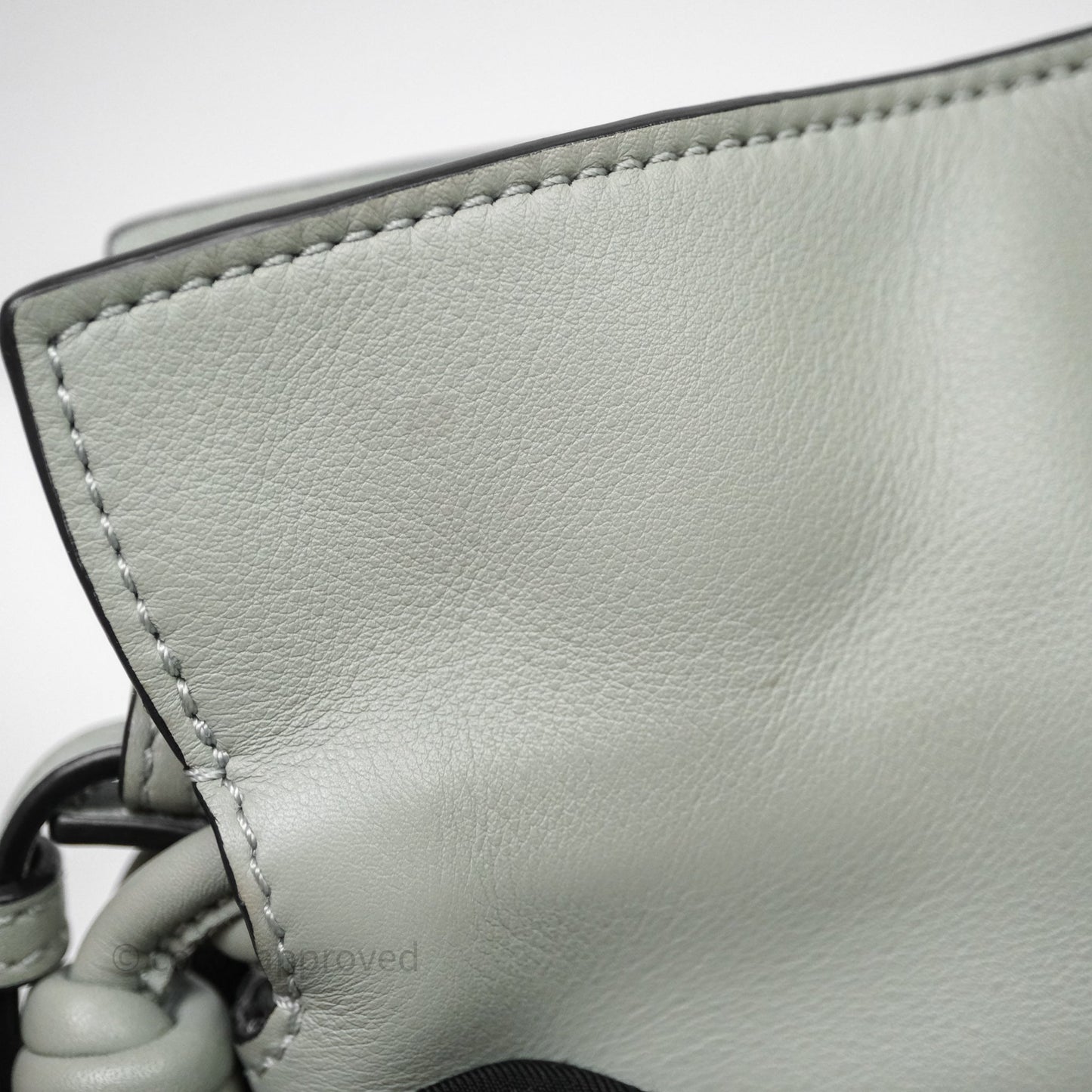 Loewe Flamenco Mini Clutch Bag Calfskin Green