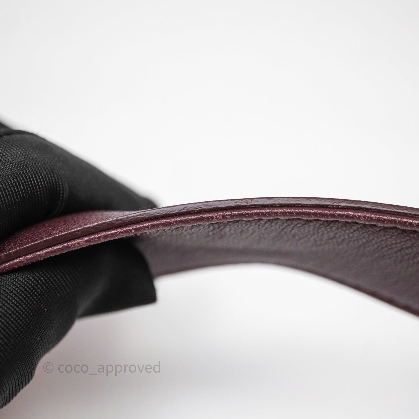 Miu Miu Bumbag Burgundy/Pink Gold Hardware