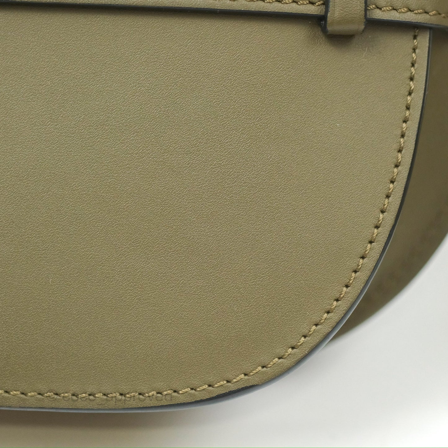 Loewe Mini Gate Dual Bag Soft Calfskin & Jacquard Strap Autumn Green
